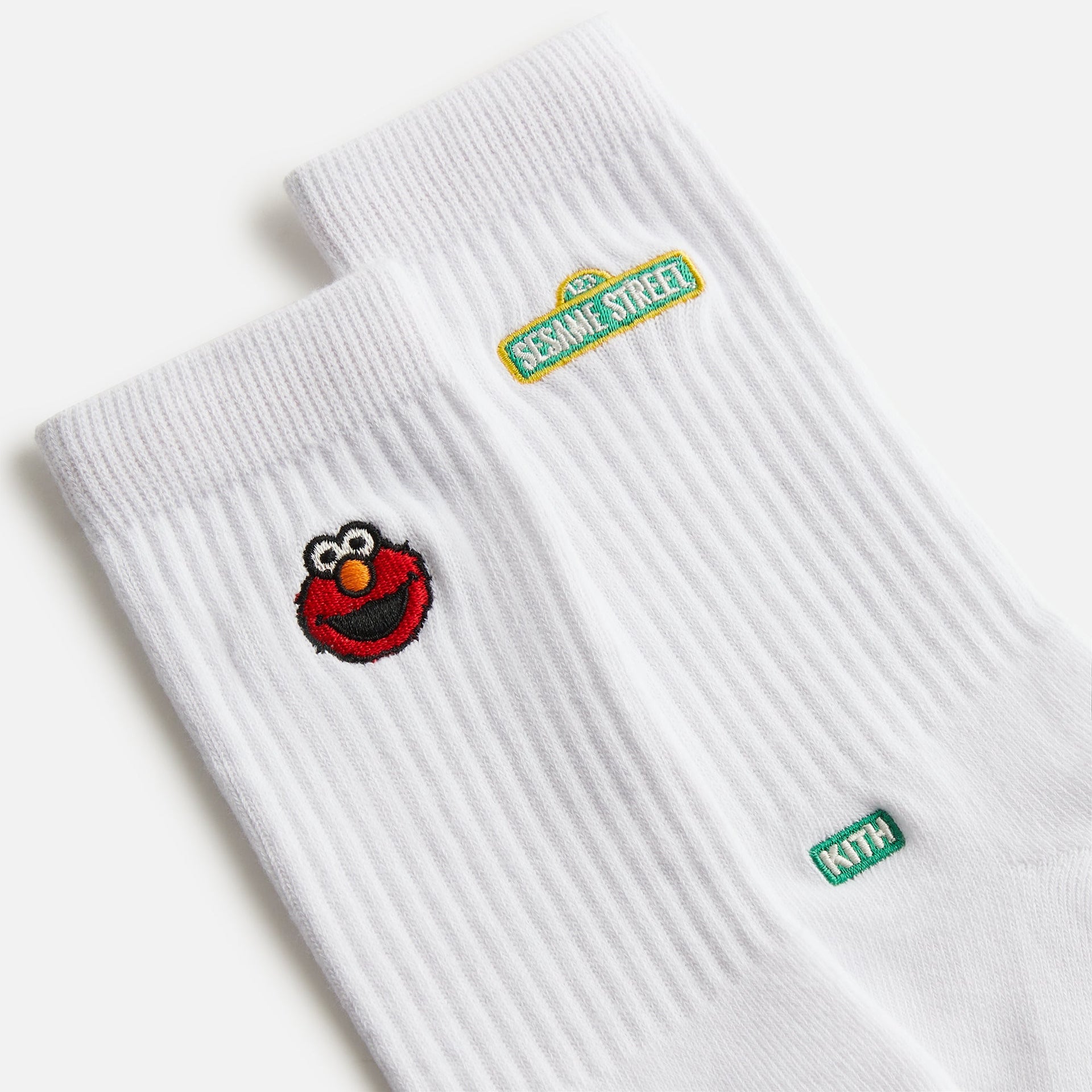 Kith Kids for Sesame Street 3 Pack Crew Socks - White