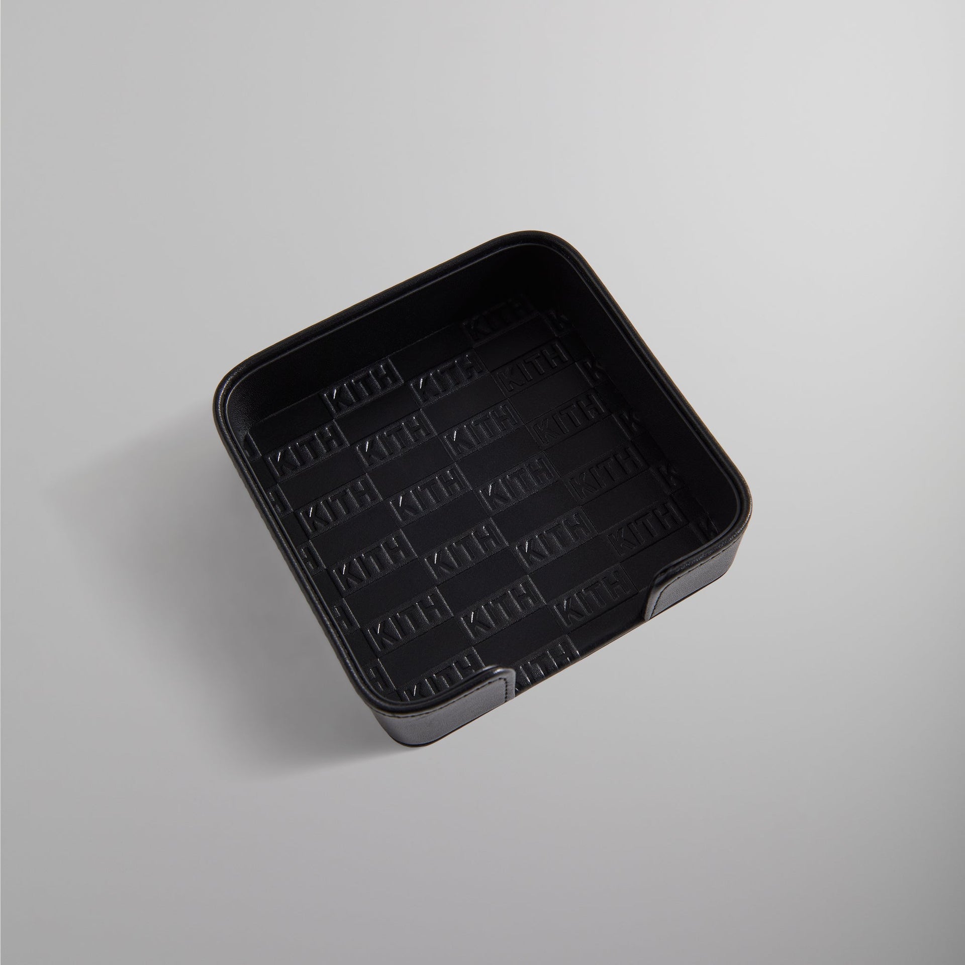 Kith Monogram Leather Coasters - Black