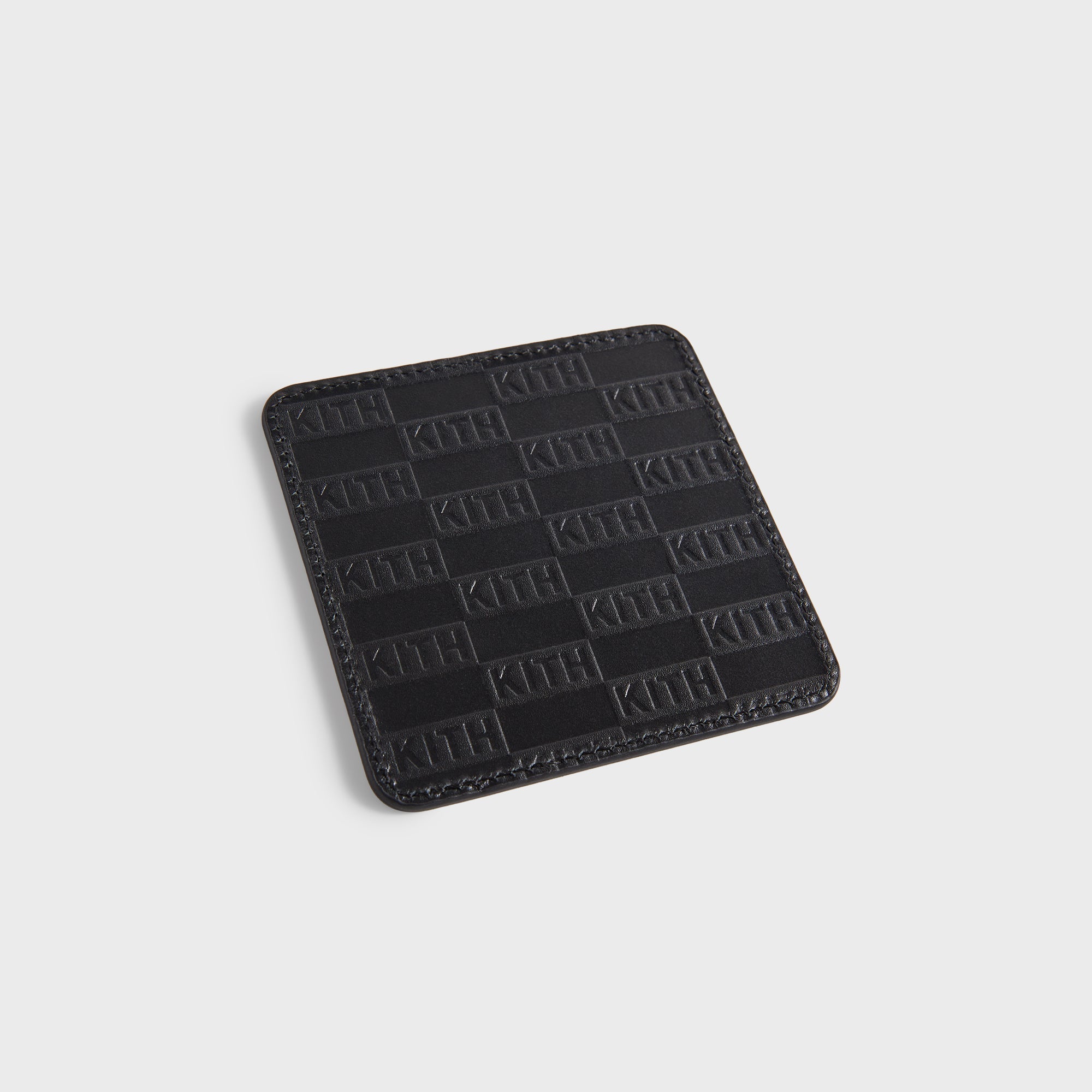 Kith Monogram Leather Coasters - Black – Kith Canada