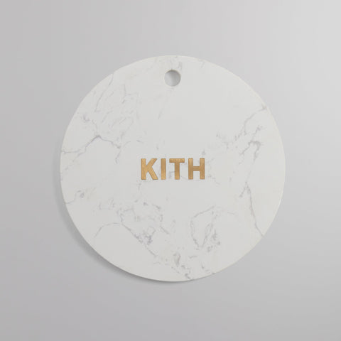 Kithmas Round Serving Board - White