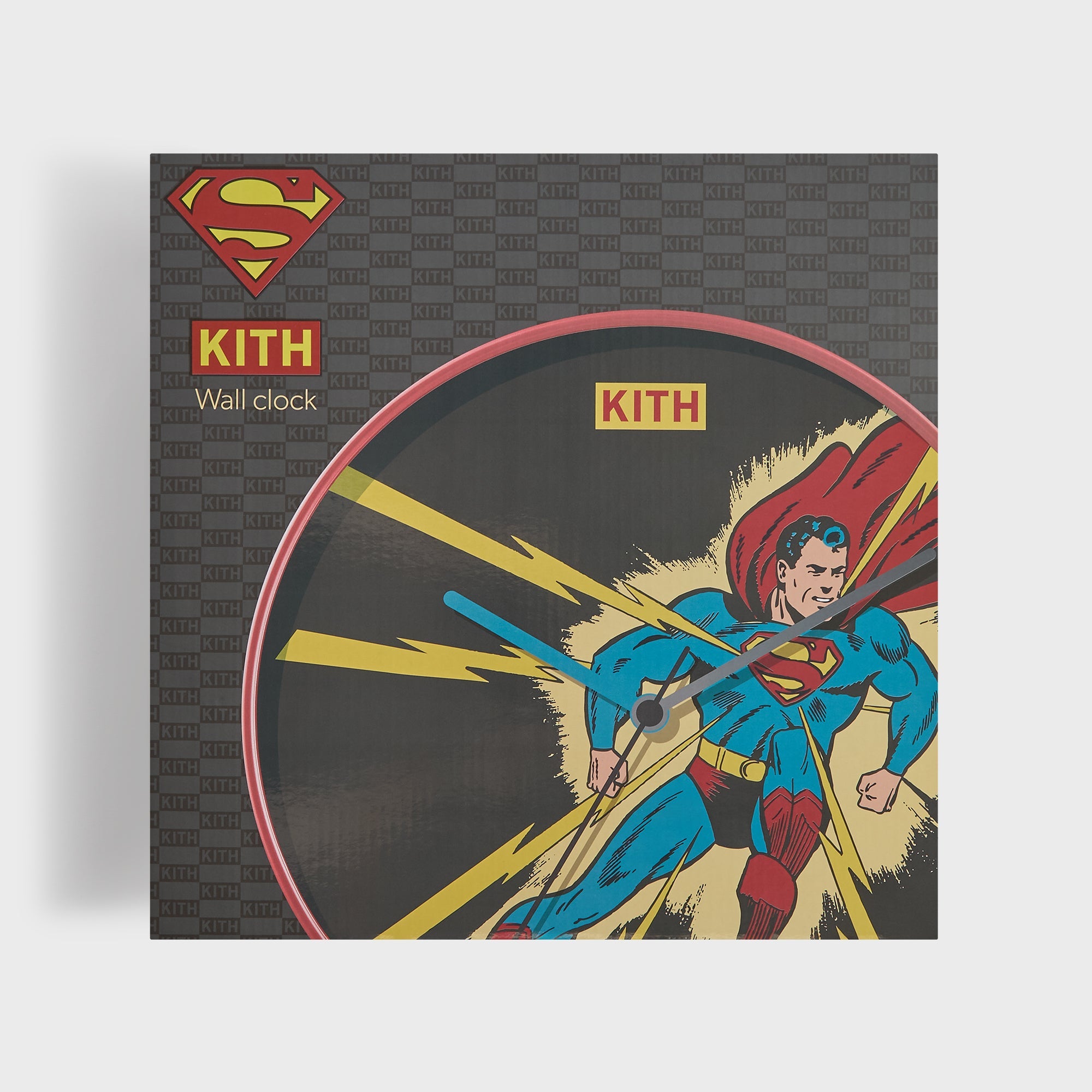 Kith x Superman Lightning Bolt Clock 時計 Superman | Kith Lightning Bolt Clock - Multi – Kith Canada