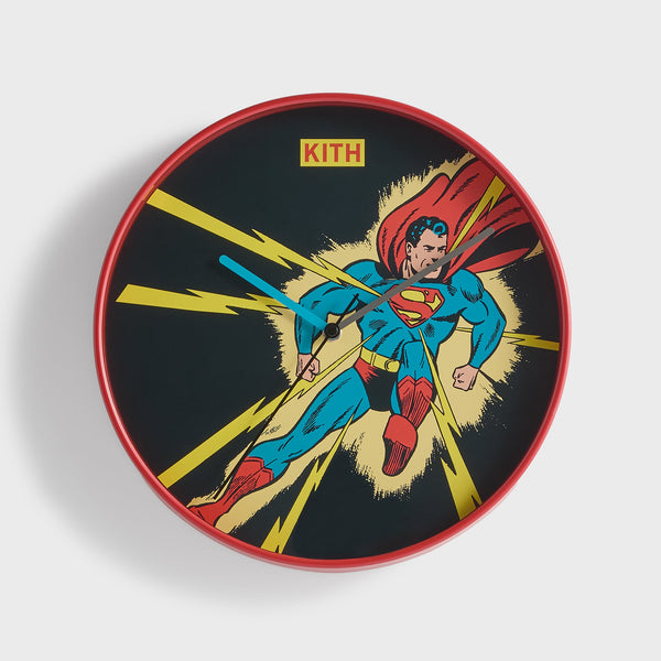 Kith x Superman Lightning Bolt Clock 時計 Superman | Kith Lightning Bolt Clock - Multi – Kith Canada