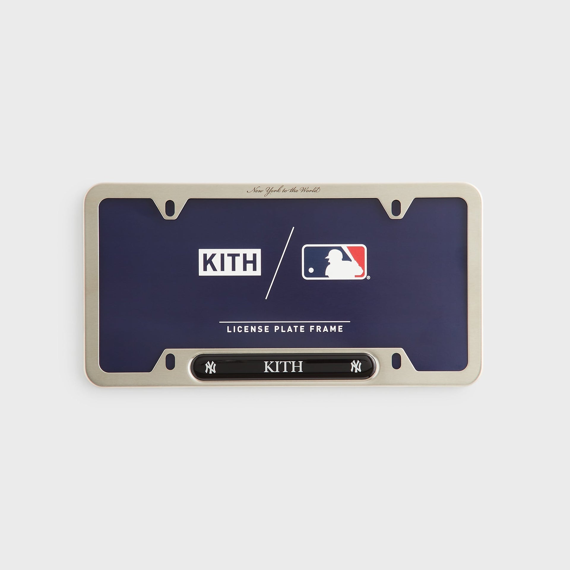 Kith for the New York Yankees License Plate - Silver - PH