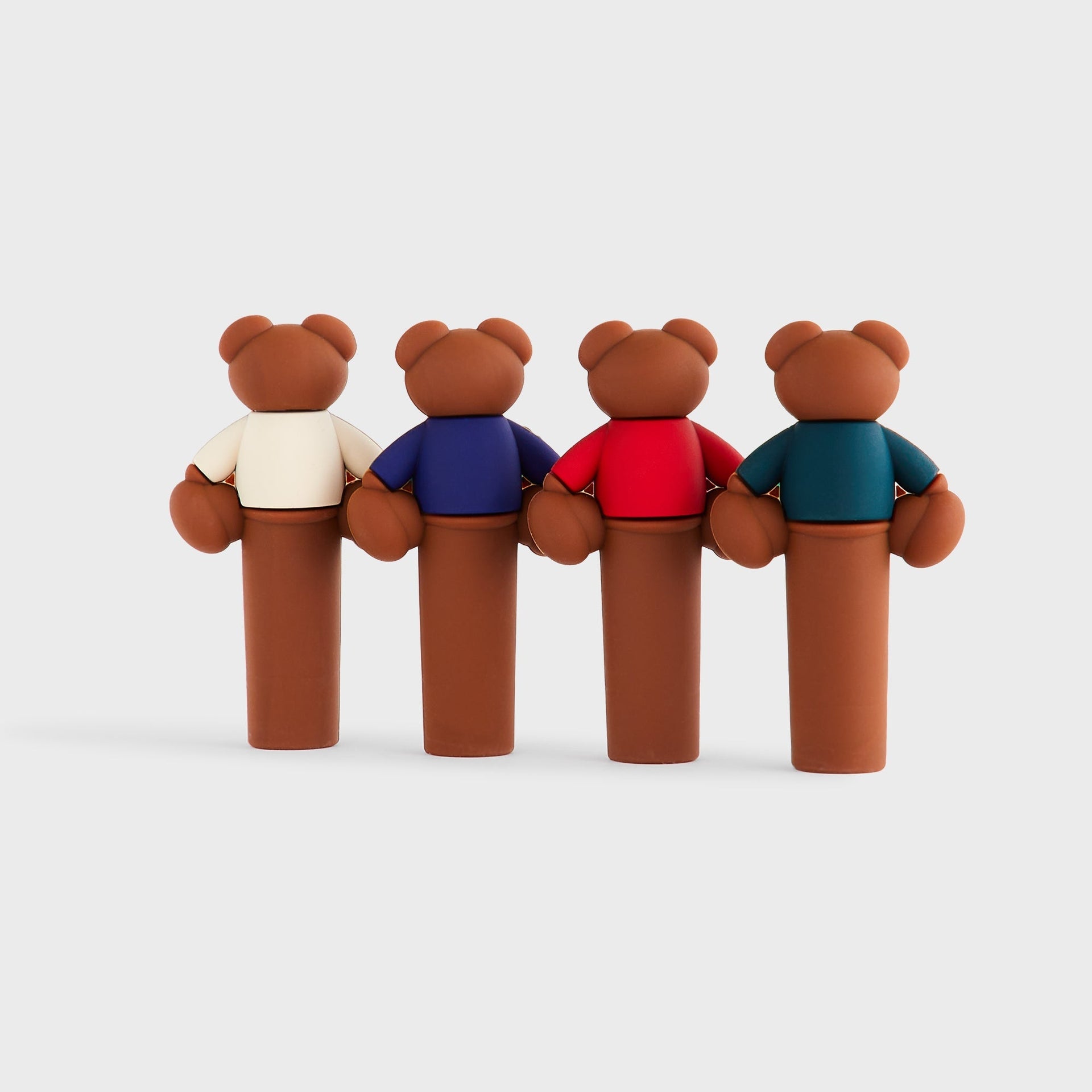 Kithmas Bear Wine Stopper Set of 4 - Multi - PH