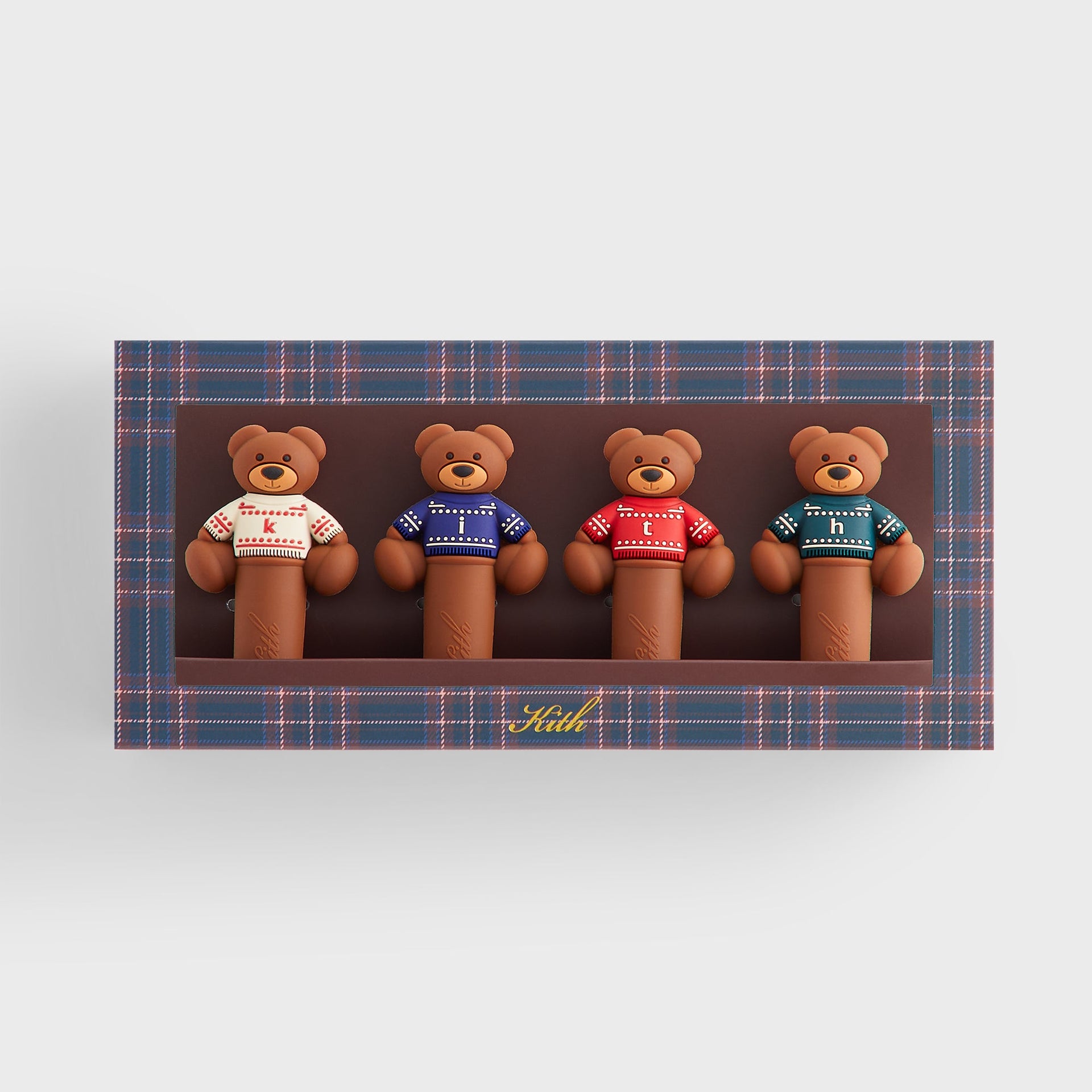 Kithmas Bear Wine Stopper Set of 4 - Multi