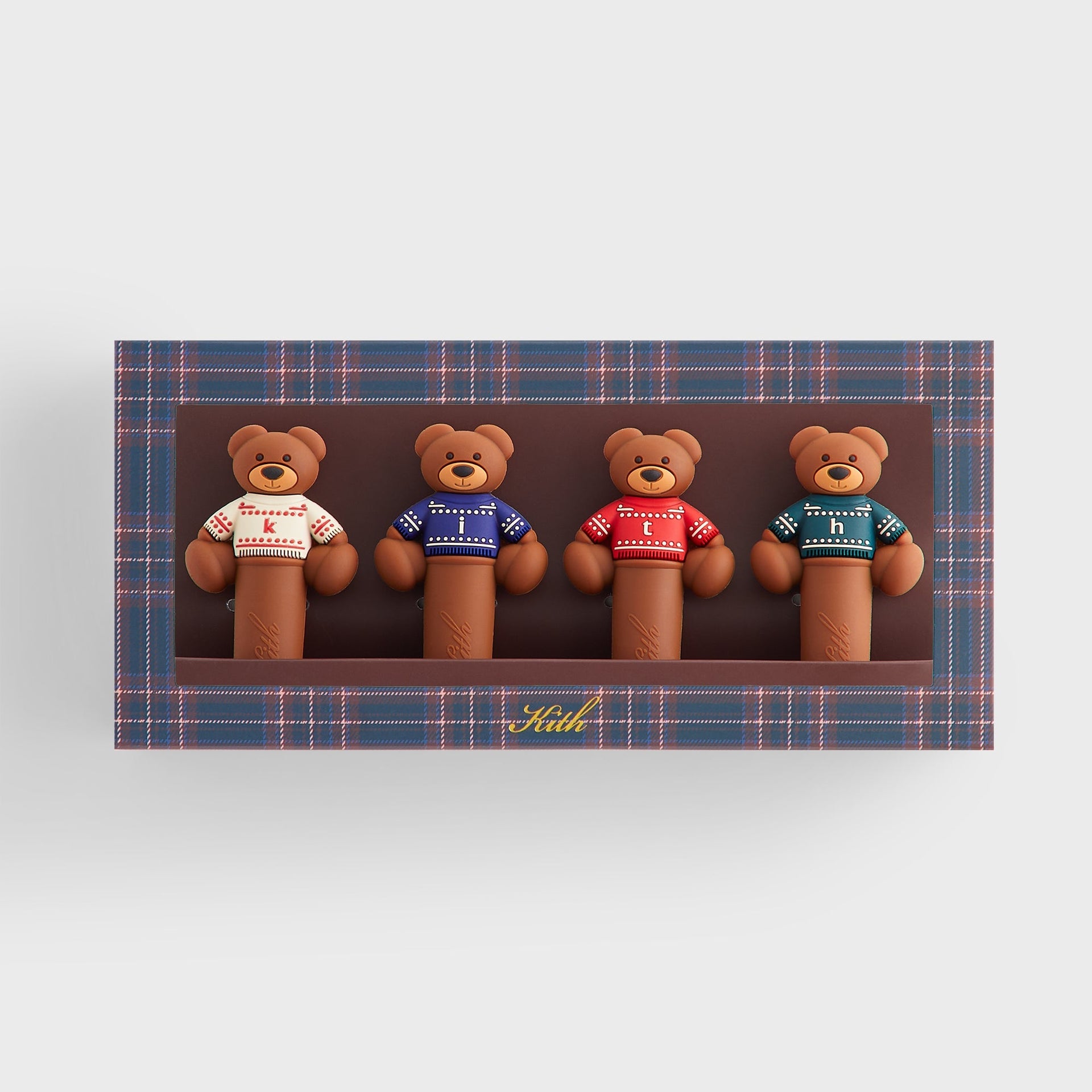 Kithmas Bear Wine Stopper Set of 4 - Multi - PH