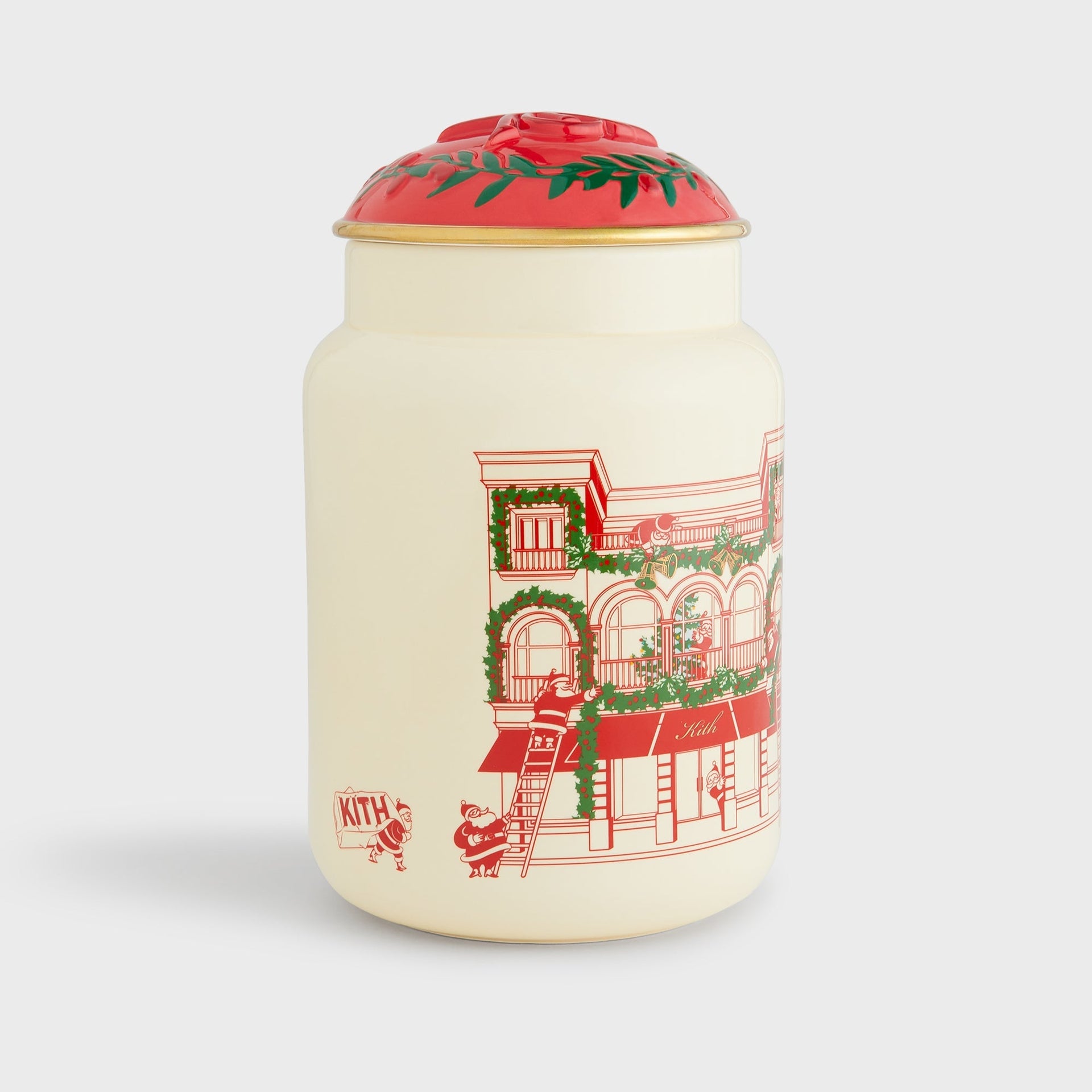 Kithmas Ceramic Crest Cookie Jar - Sandrift - PH