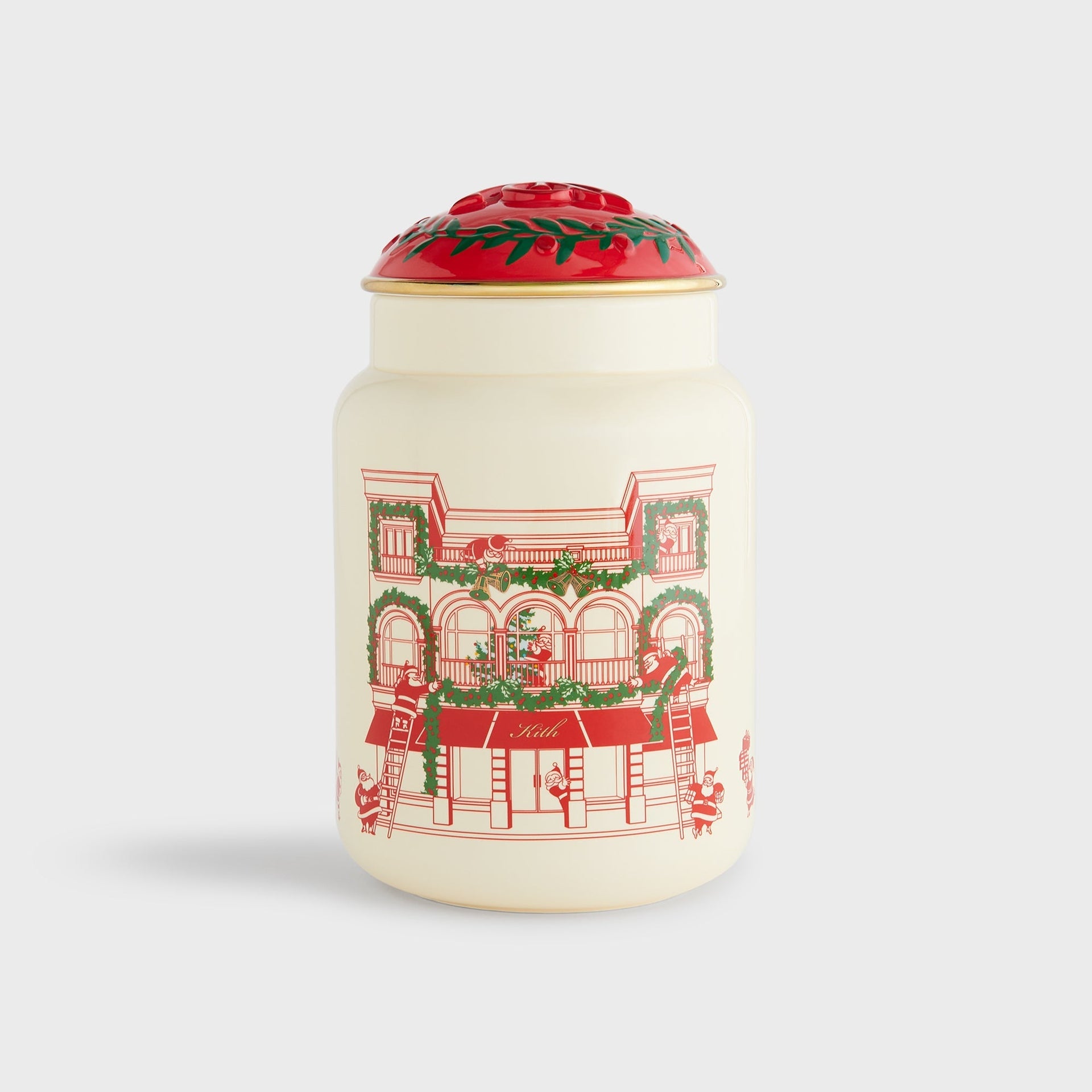 Kithmas Ceramic Crest Cookie Jar - Sandrift - PH