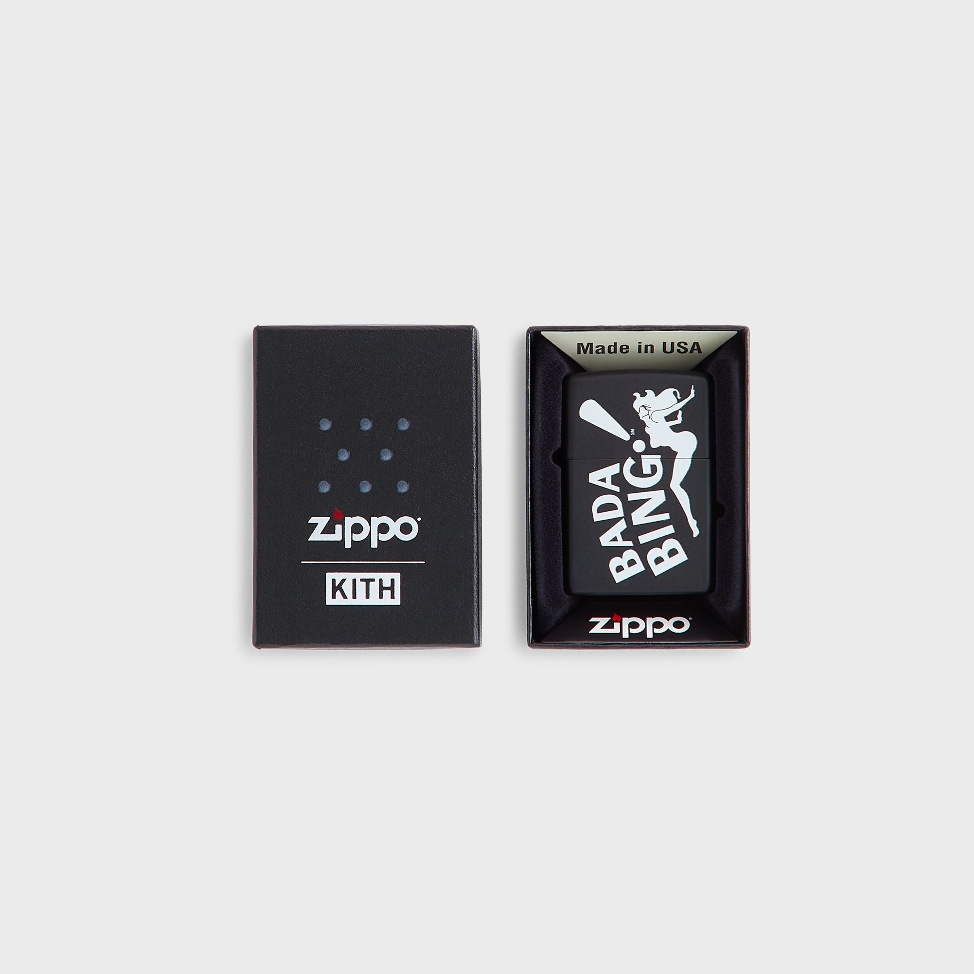 Kith for The Sopranos Zippo Lighter - Black – Kith Canada