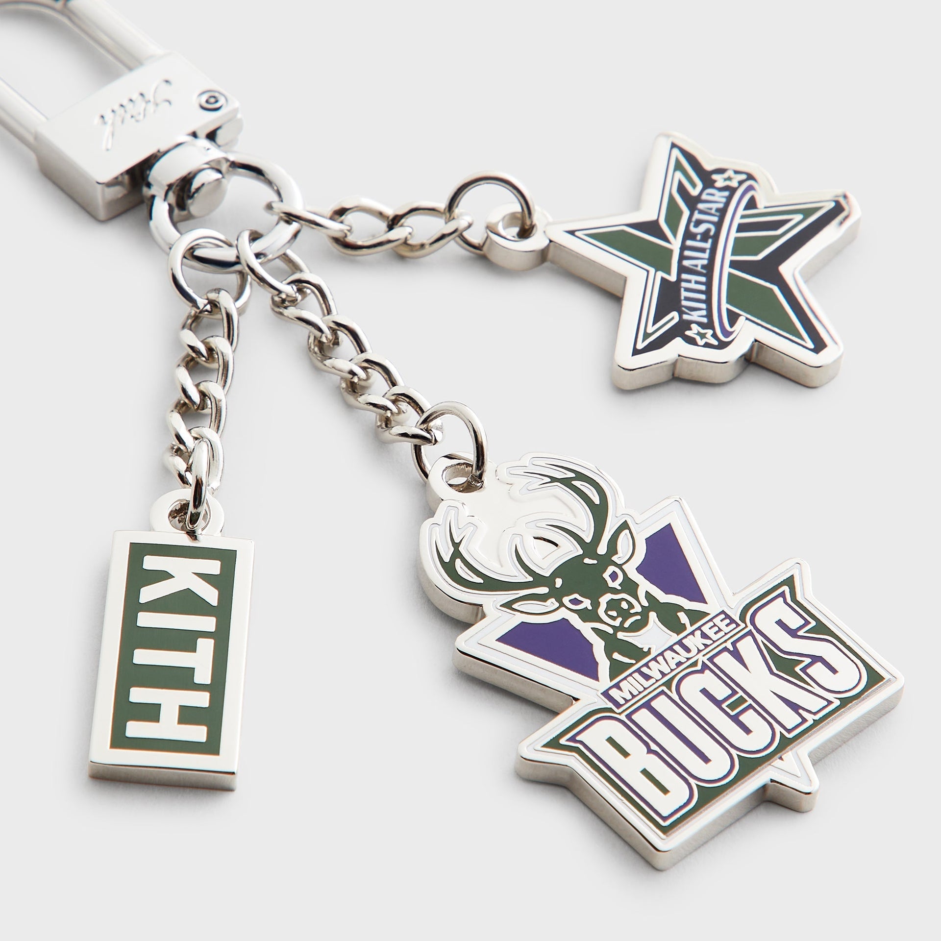 Kith for NBA All-Star Milwaukee Bucks Keychain - Silver - PH