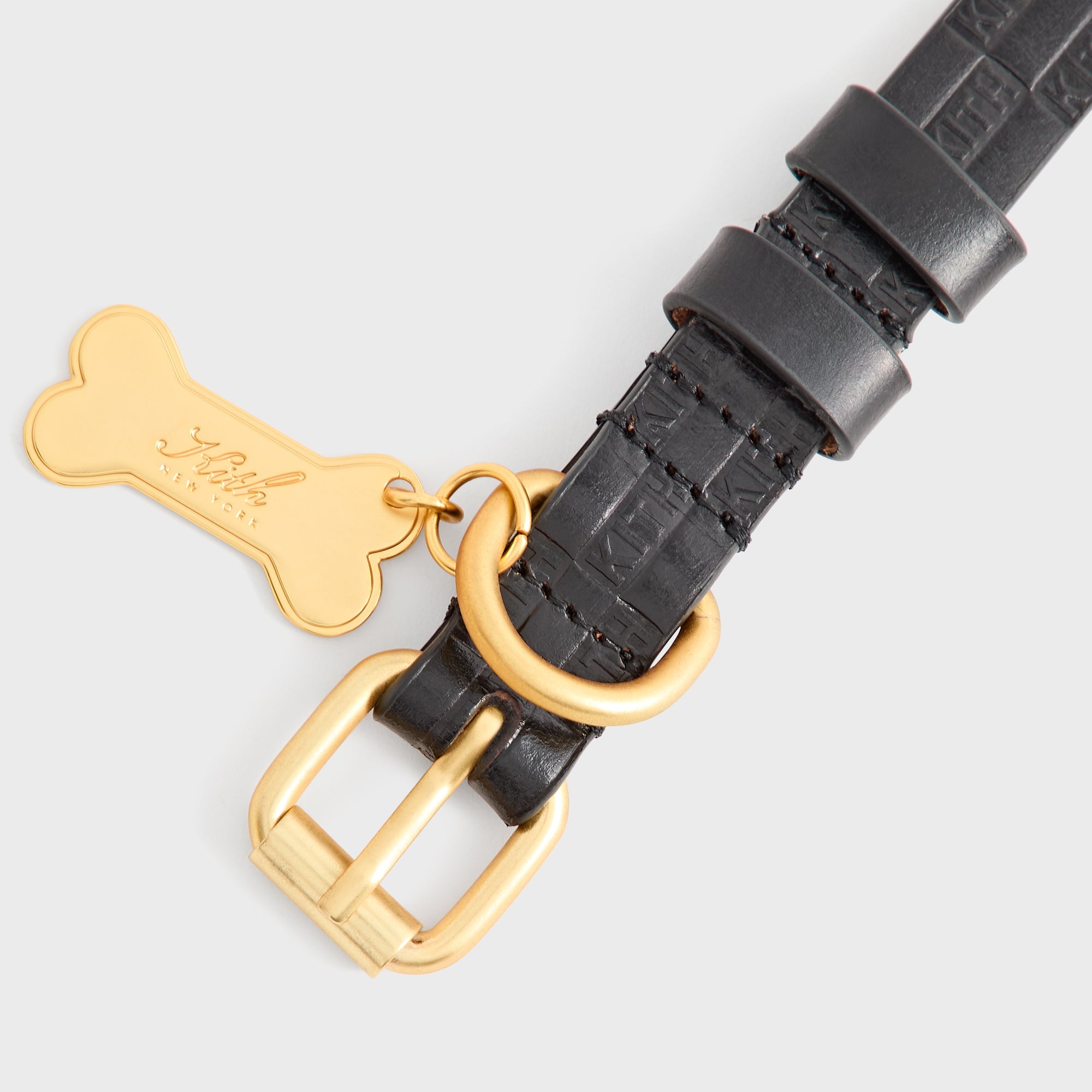 Kith Monogram Leather Collar - Black – Kith Canada