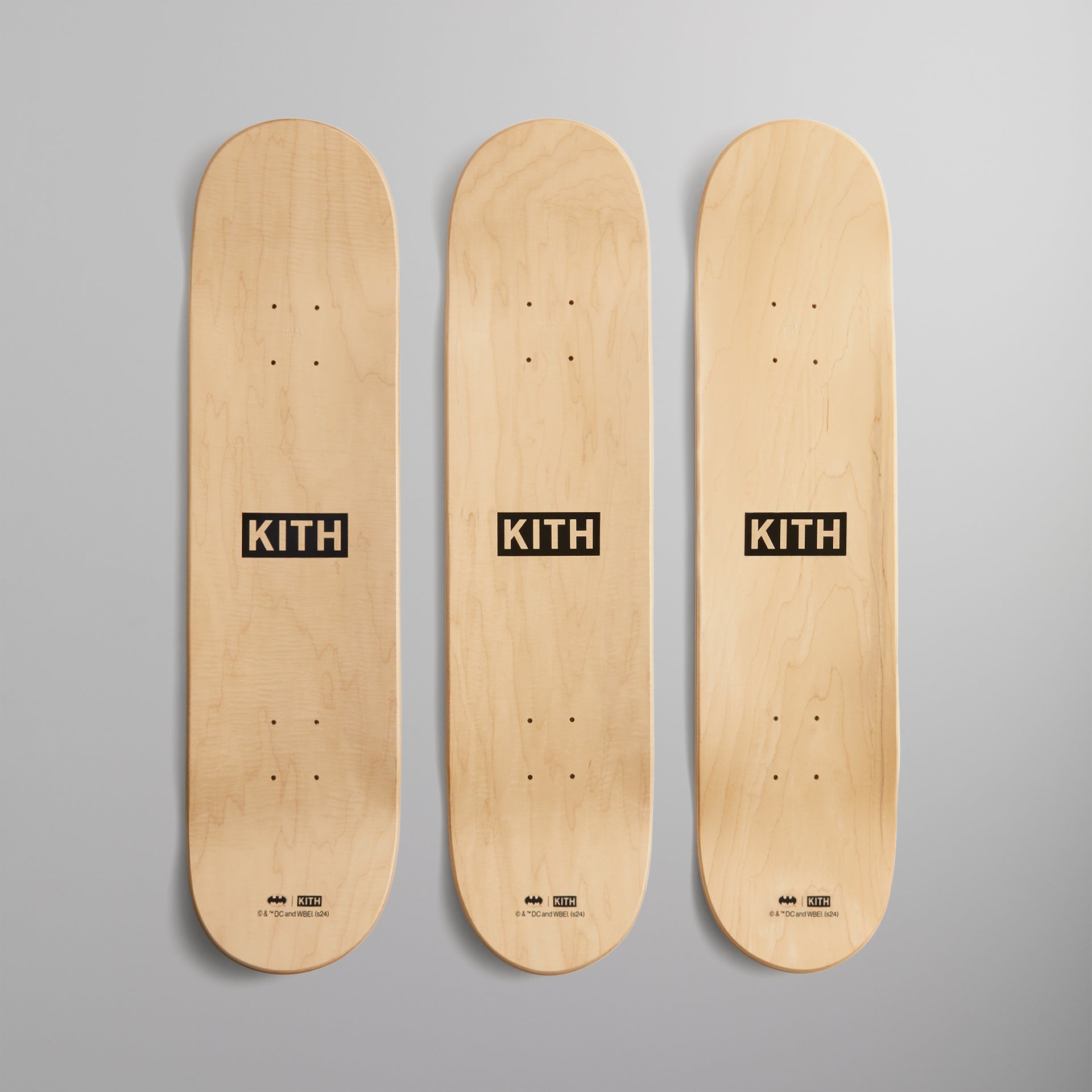 Batman | Kith 1989 Triptych Skatedeck Set - Black