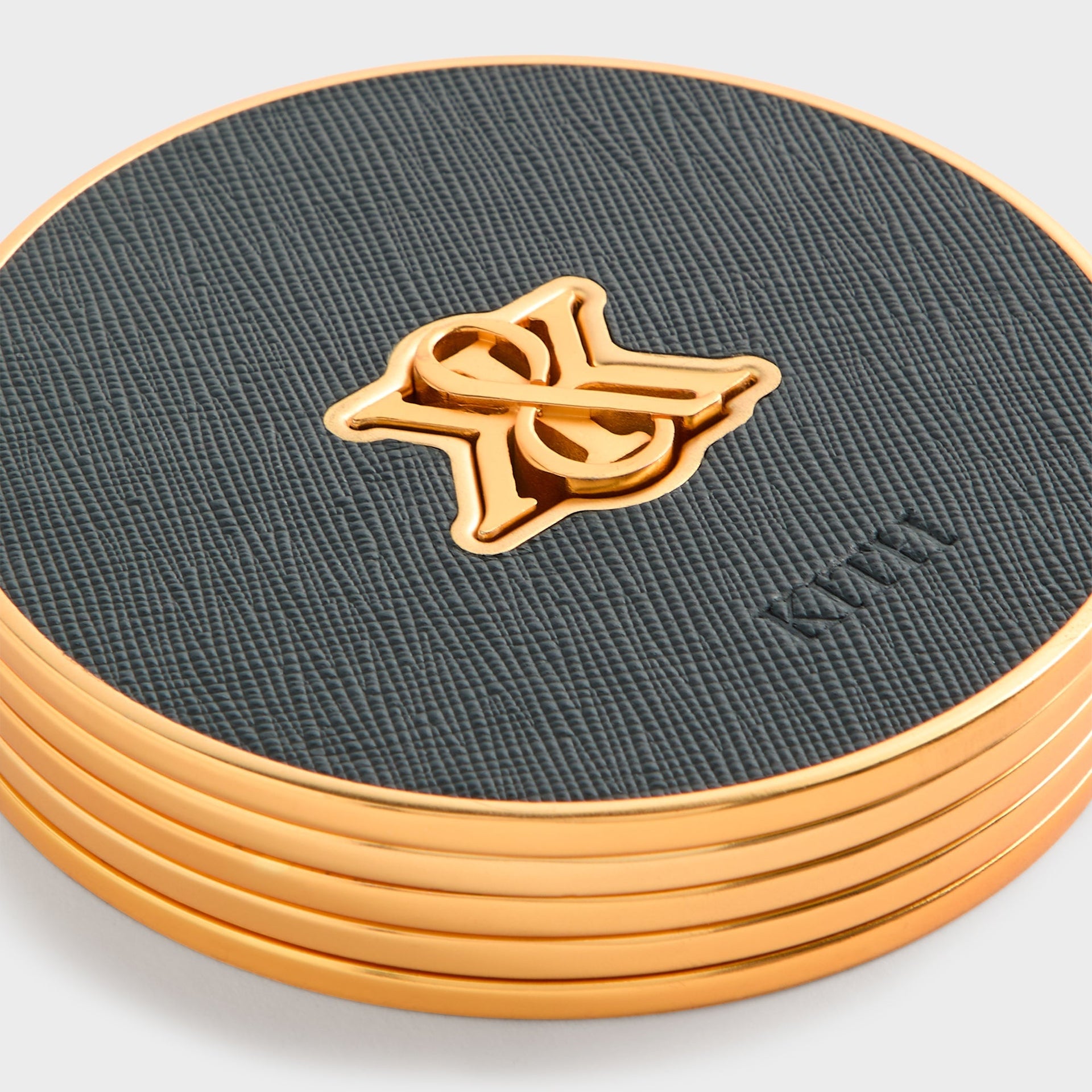 Kithmas Crest Set of 4 Leather Coasters - Stadium - PH