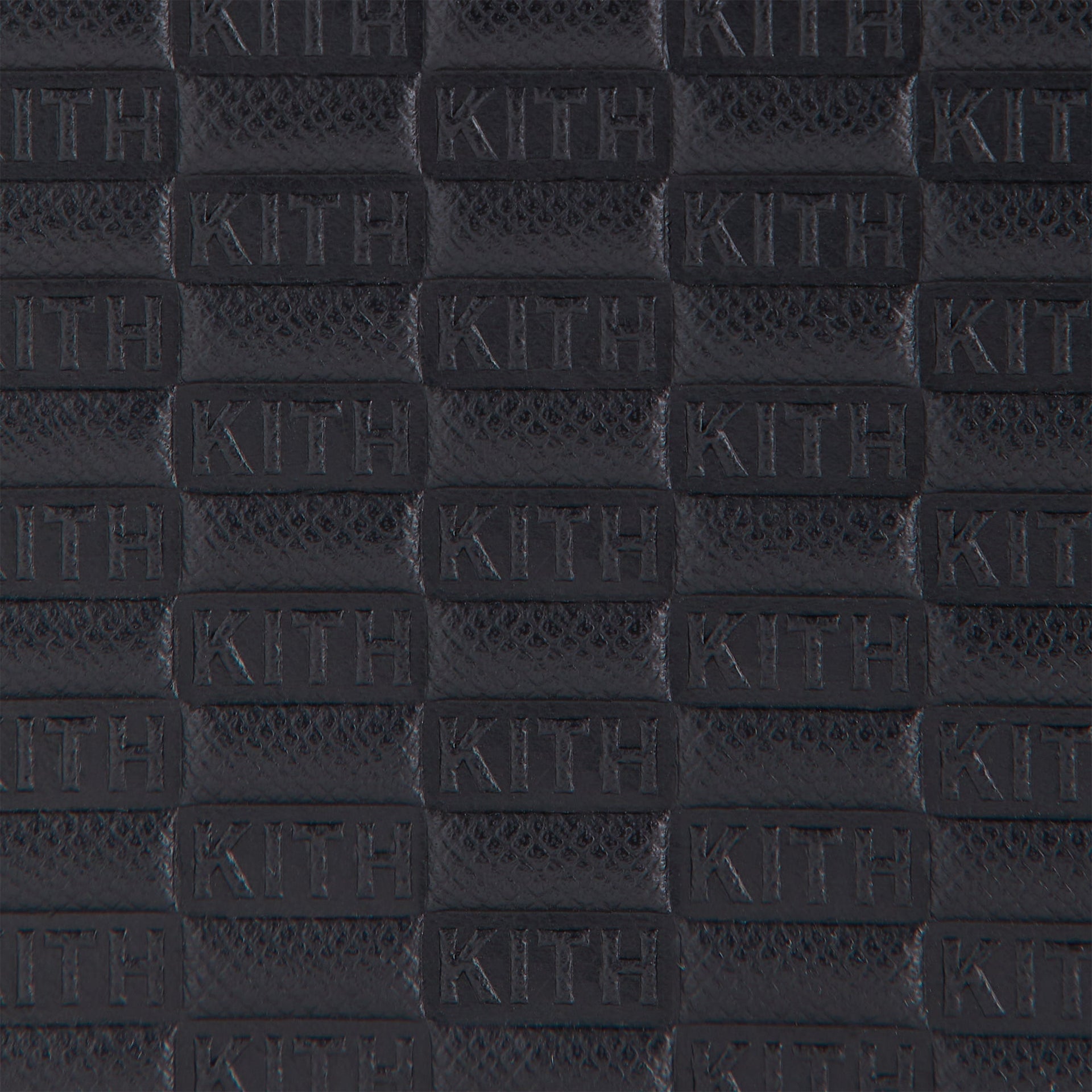 Kithmas Monogram Saffiano Leather Tissue Box - Black - PH