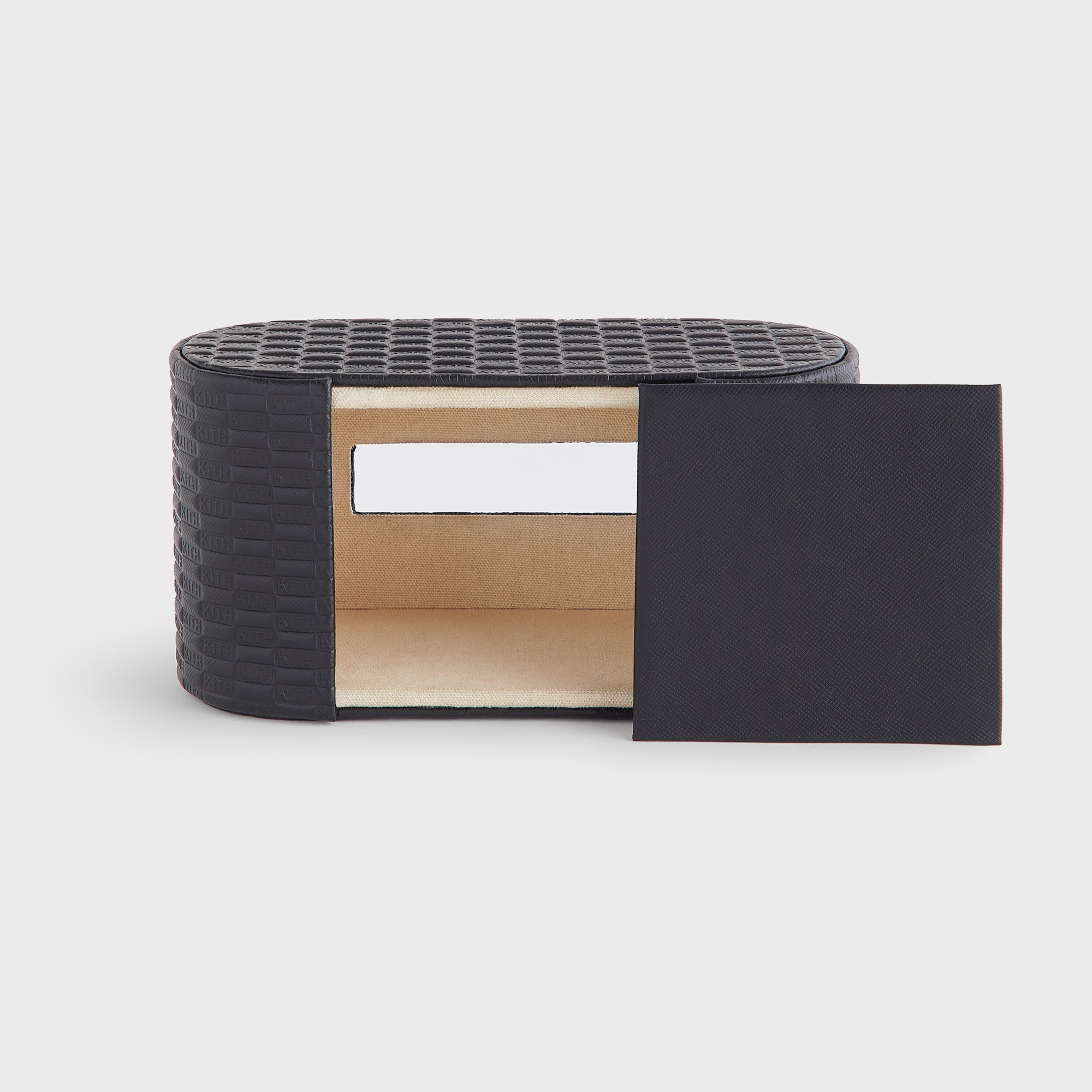 Kith Monogram Saffiano Leather Tissue Box - Black – Kith Canada