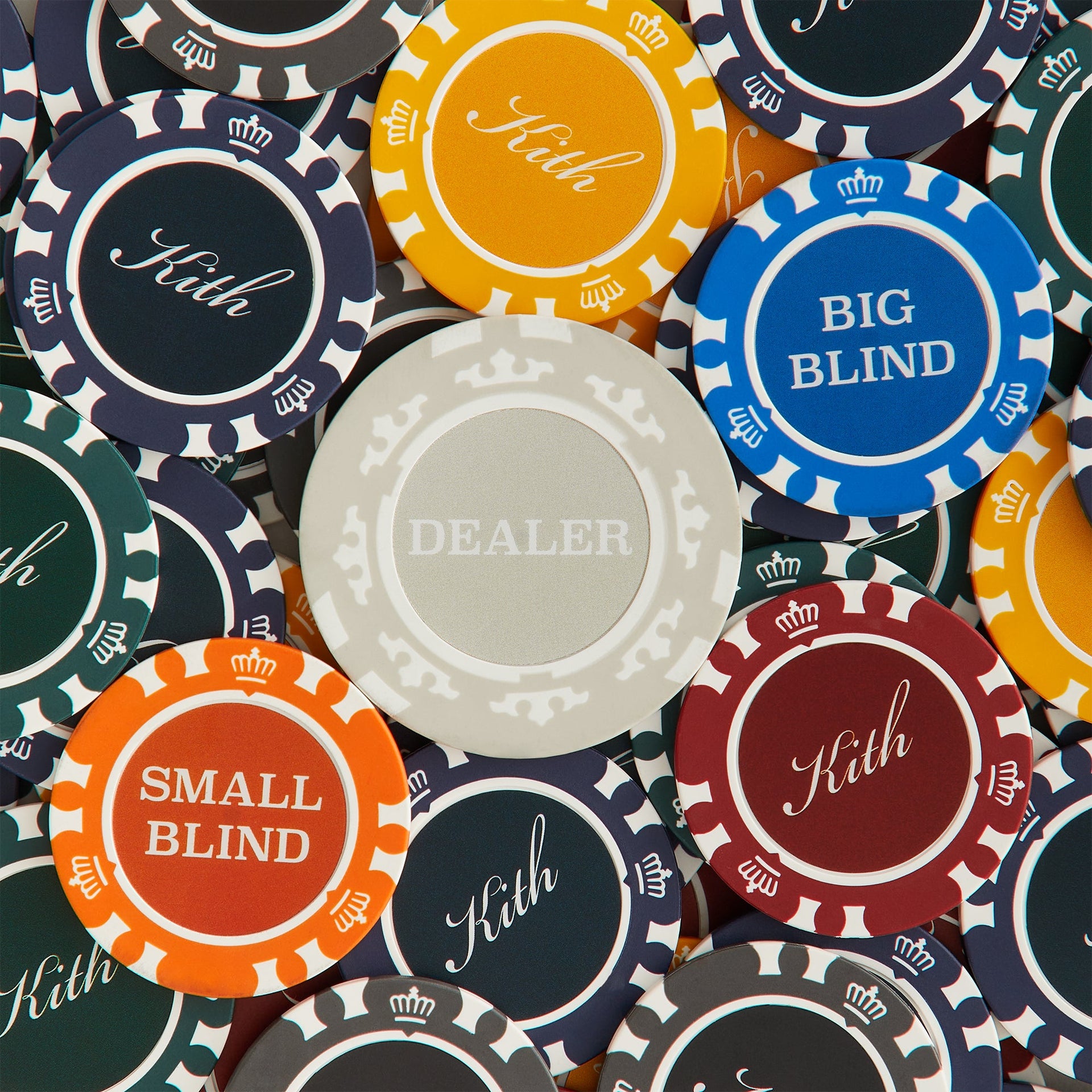 Kithmas Monogram Debossed Suede Poker Set - Stadium