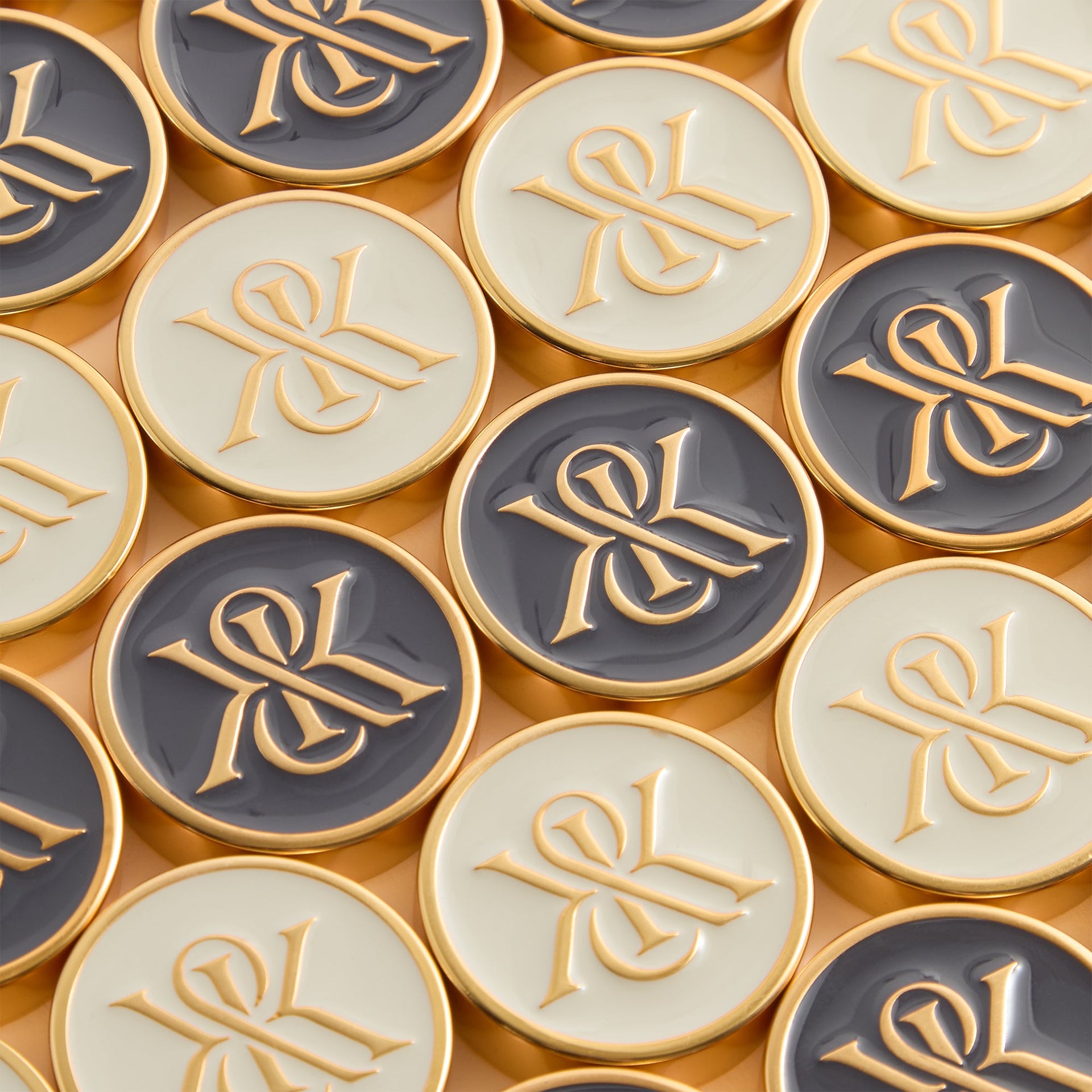 Kithmas Monogram Debossed Suede Backgammon Set - Ink