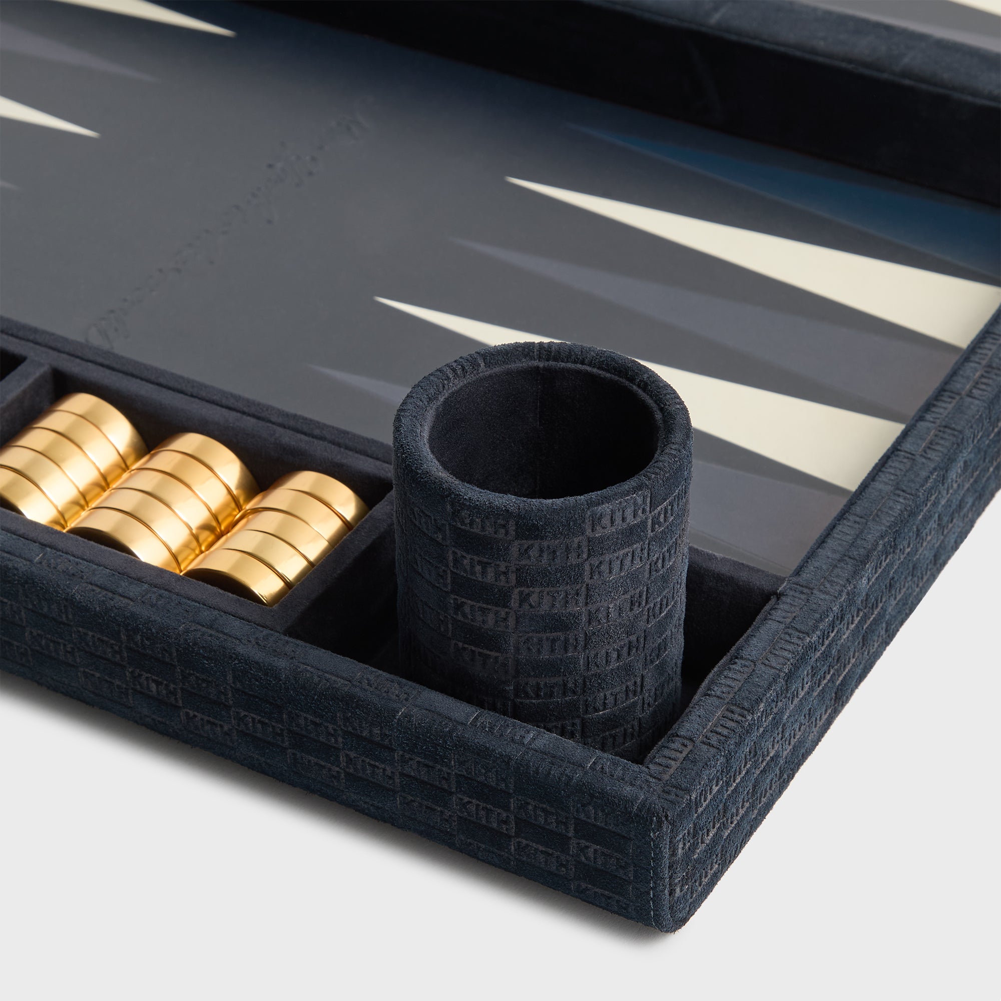 Kith Monogram Debossed Suede Backgammon Set - Ink – Kith Canada