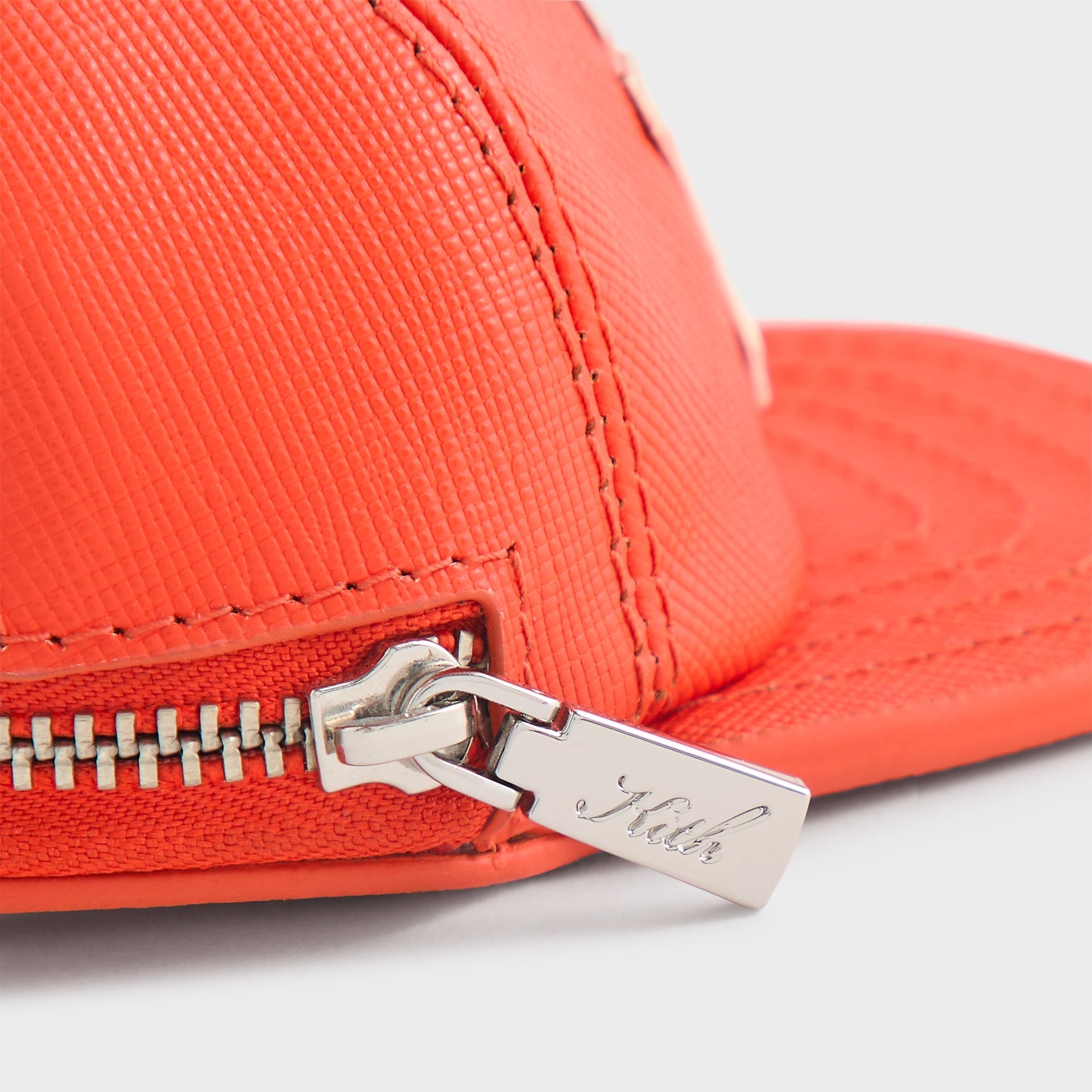 Kith for the New York Yankees Baseball Cap Leather Pouch - Poppy - PH