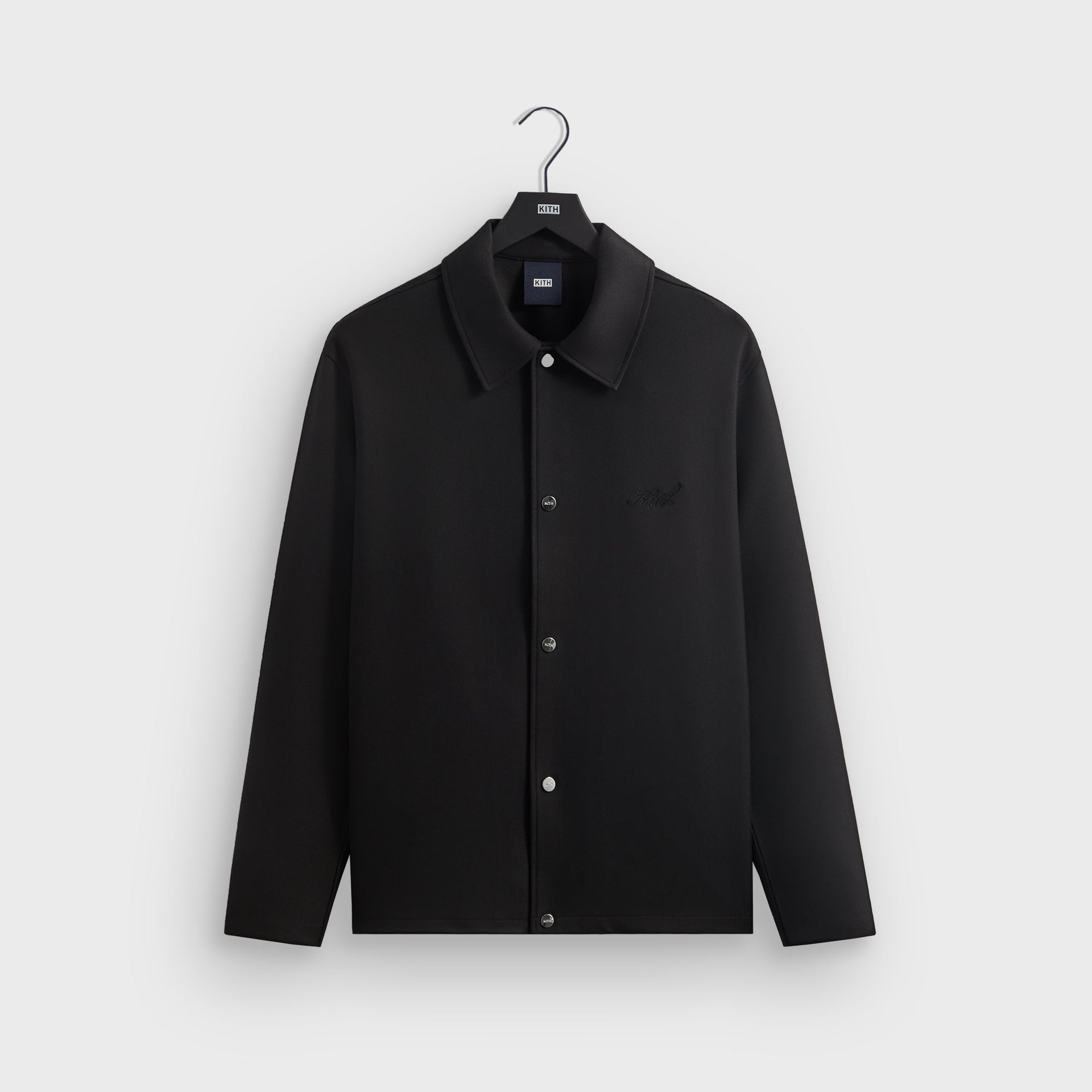 Kith Double Weave Coaches Jacket in Black