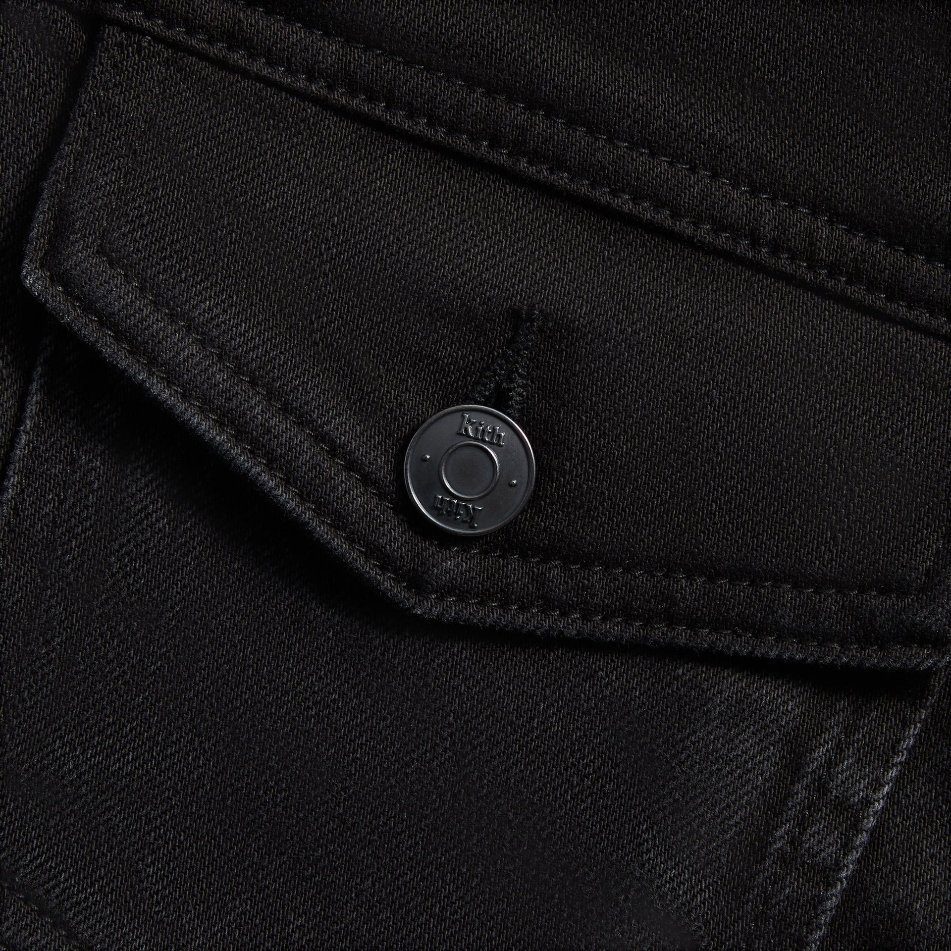 Kith Centre Denim Jacket in Black