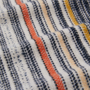 Kith Multi Stripe L/S Boxy Collared Overshirt - Sandrift