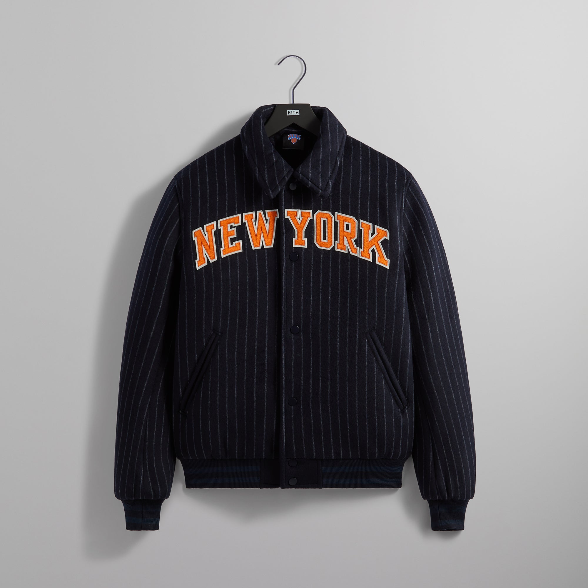 Kith for the New York Knicks Wool Collared Coaches Jacket