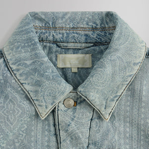 Kith Puffed Jase Paisley Denim Jacket - Light Indigo PH