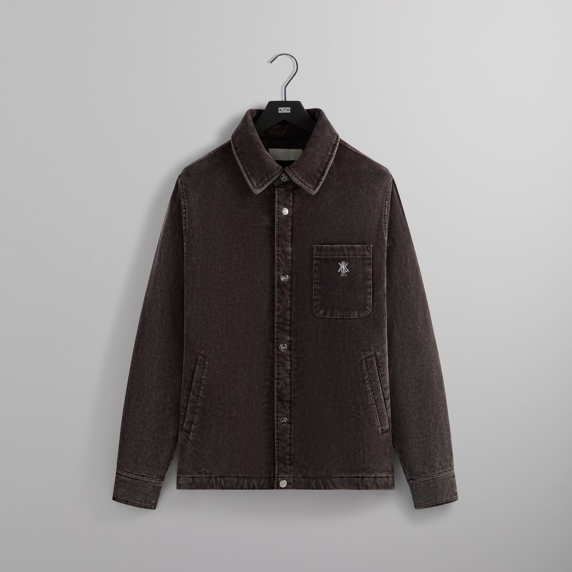 Kith Washed Corduroy Brixton Puffed Shirt Jacket - Incognito