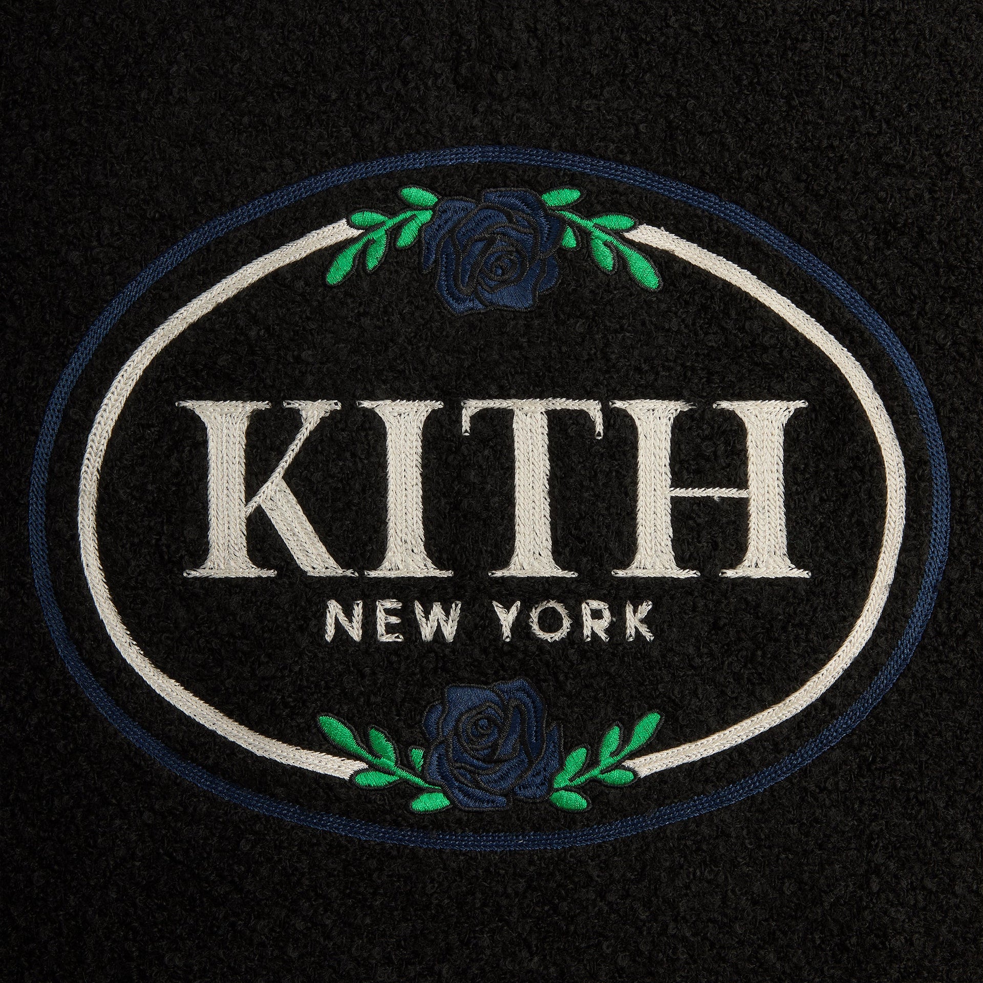 Kith Tweed Eric Quarter Zip Pullover - Black