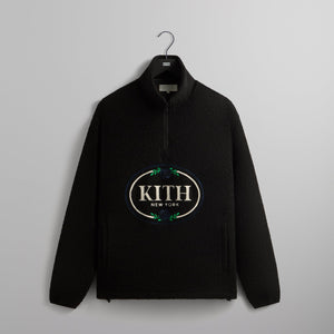 Kith Tweed Eric Quarter Zip Pullover - Black