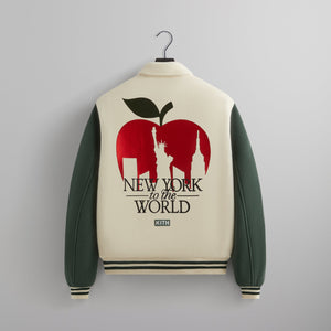 Kith NY to the World Wool Varsity Jacket - Sandrift