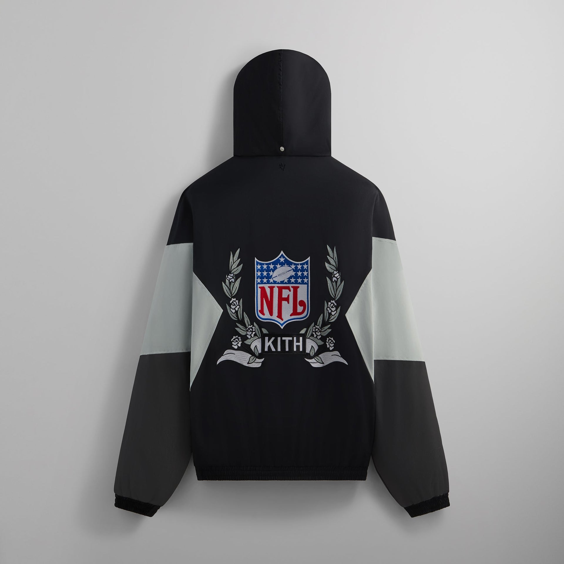 Kith & '47 for the NFL: Raiders Quarter Zip Anorak With Hood - Black