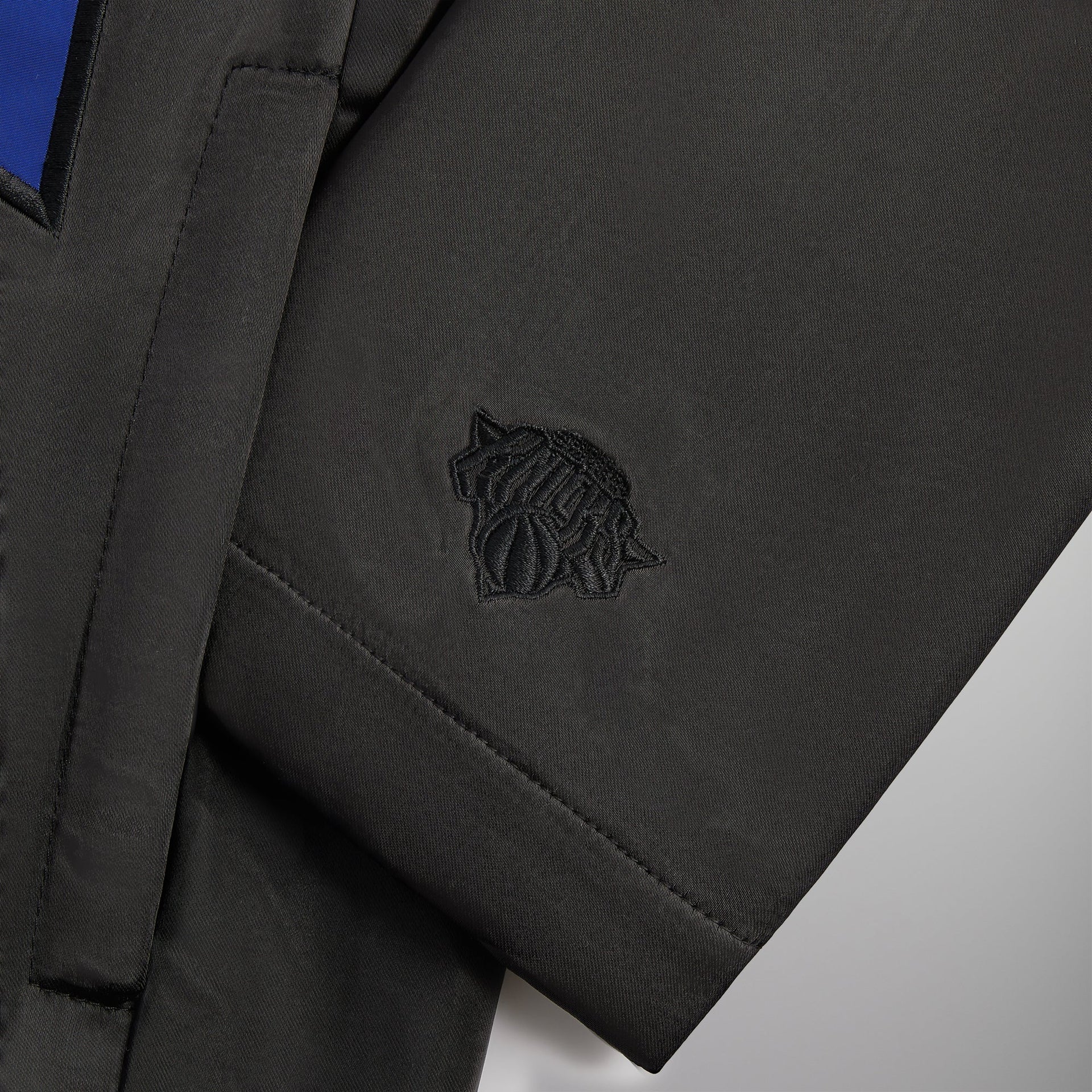 Kith for the New York Knicks Snap Front Coaches Jacket - Black