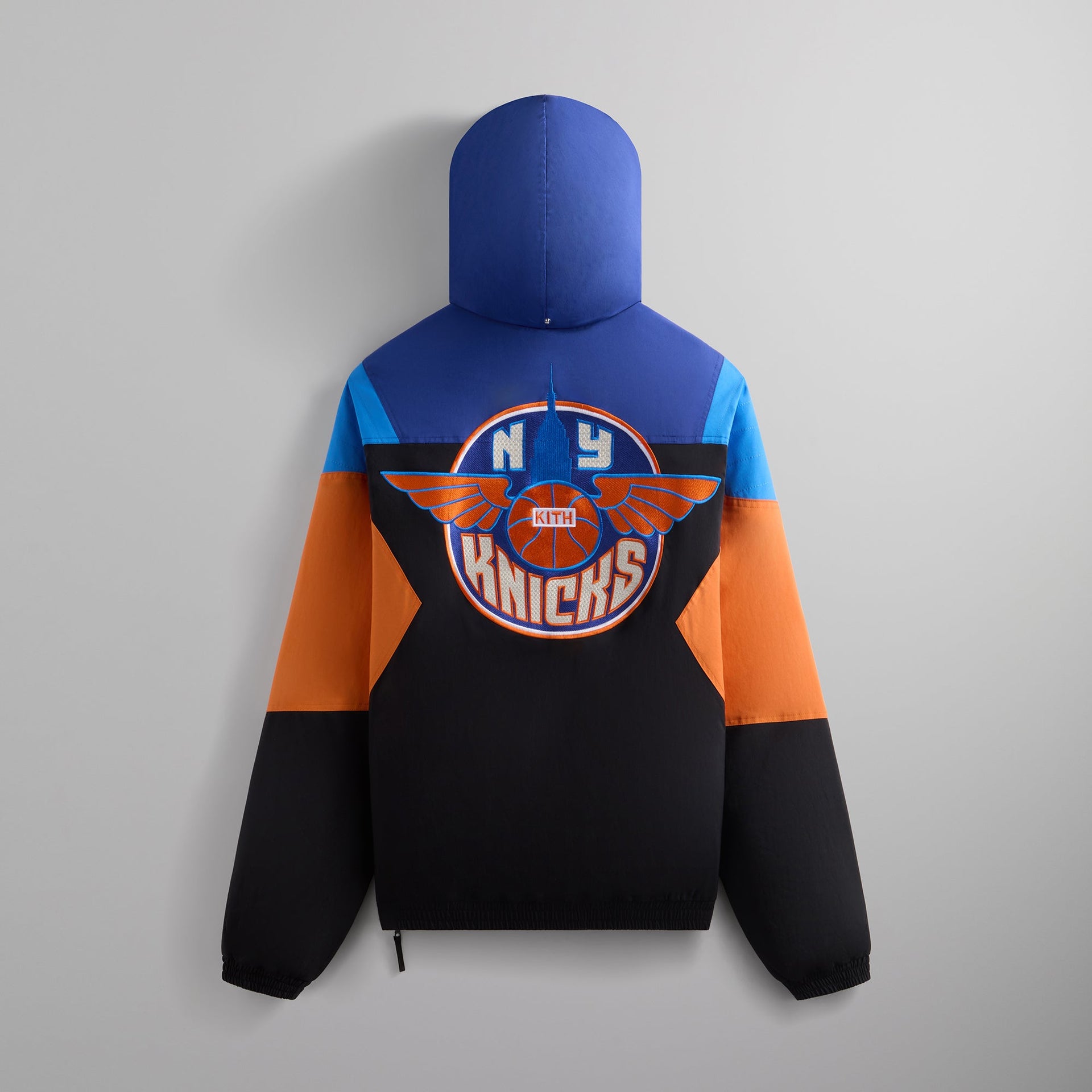 Kith for the New York Knicks Wings Quarter Zip Anorak - Black