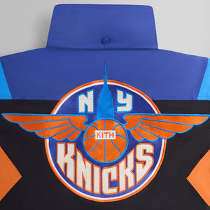 Kith for the New York Knicks Wings Quarter Zip Anorak - Black PH