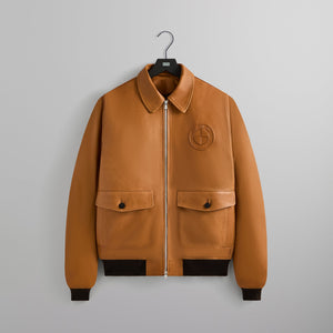 Kith for BMW Leather Hawthorne Flight Jacket - Desert