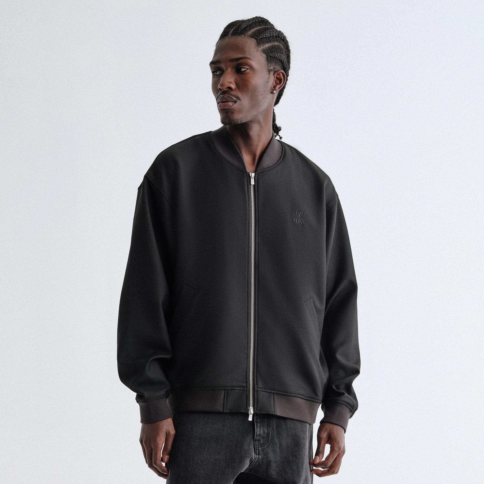Kith Double Weave Avery Bomber Jacket - Black – Kith Canada
