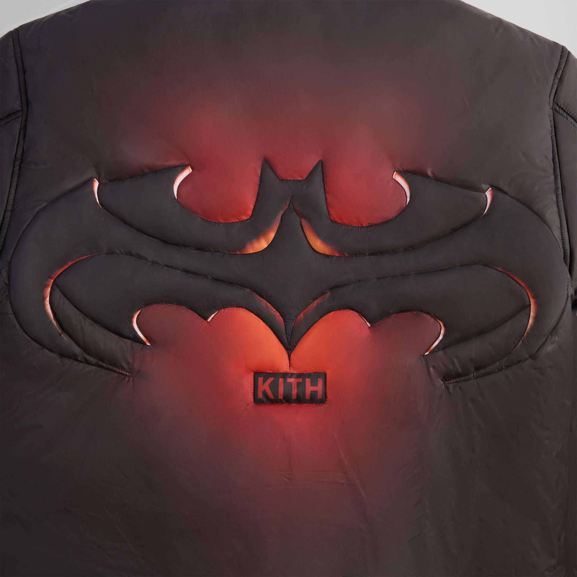 Batman | Kith Brixton Quilted Puffed Jacket - Black