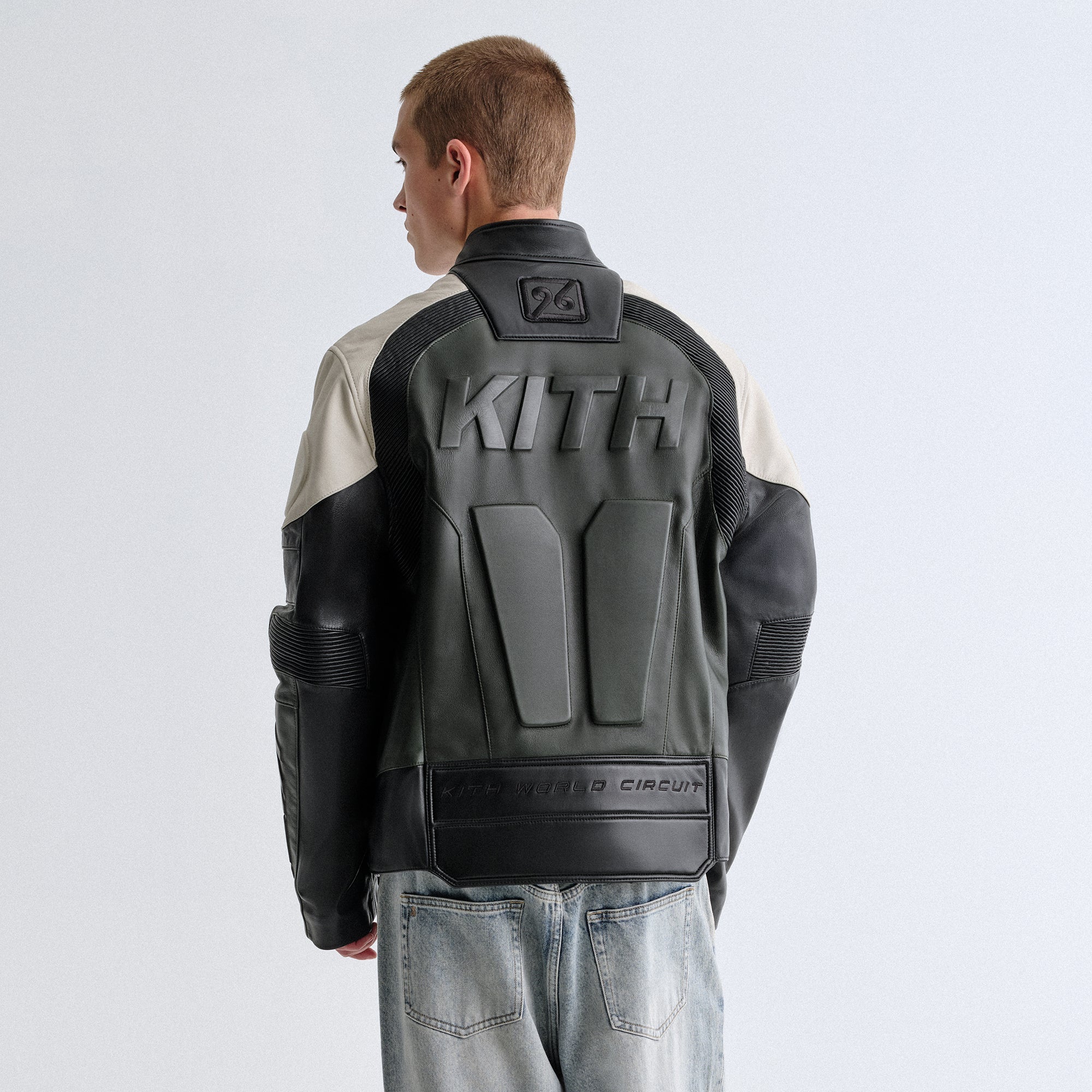 kith ma-1 ブラック Kith Leather Wayne Moto Jacket - Black – Kith Europe