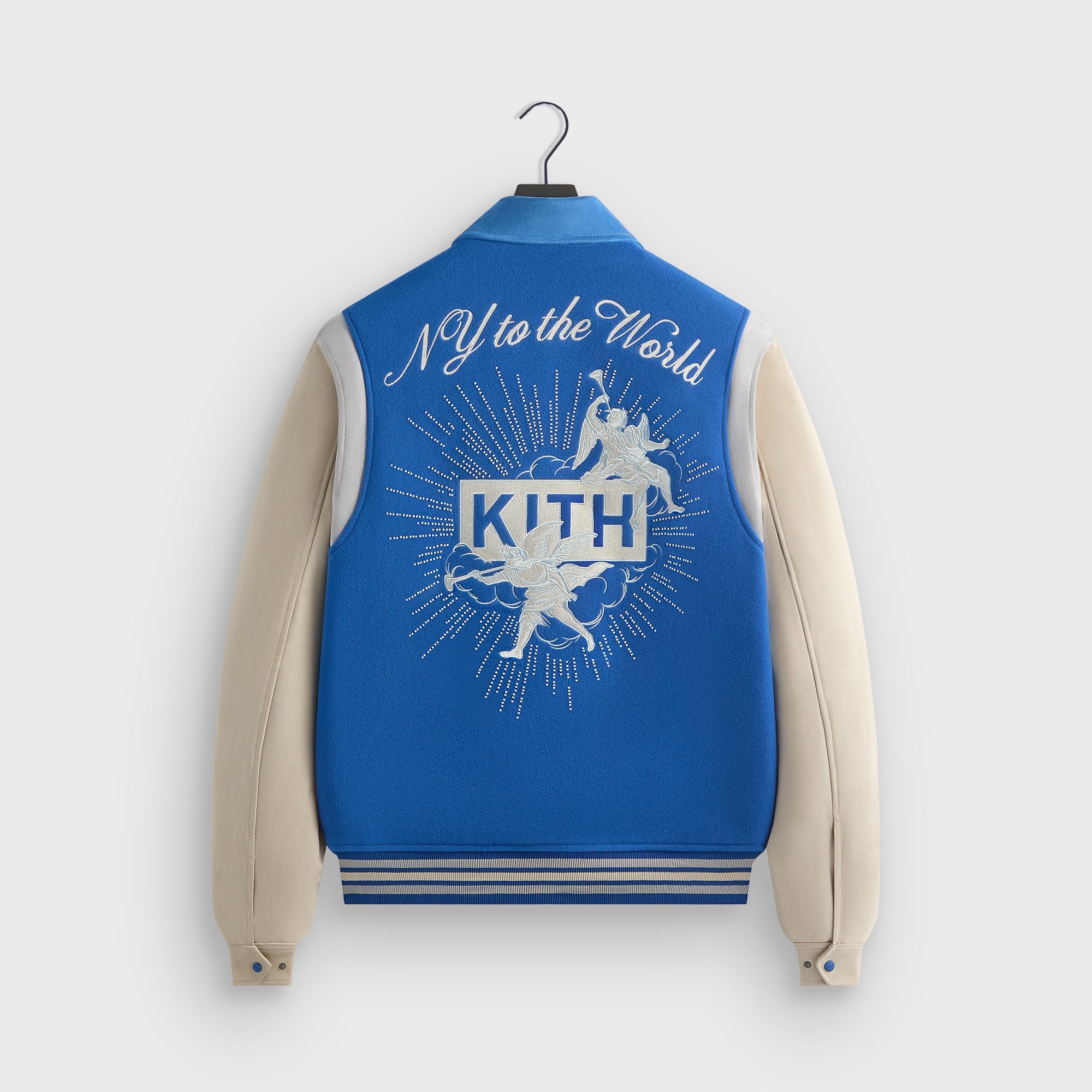 MATCH@専用　22FW KITH WOOL VARSITY JACKET Kith-Wool-X-Microsuede-Varsity