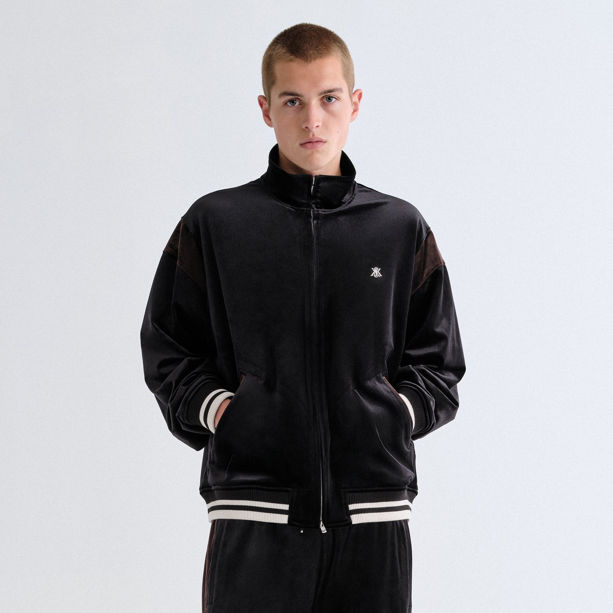 neith. Blocking Track Short Jacket グレー neith blocking Track Short Jacket ジャージ - メルカリ