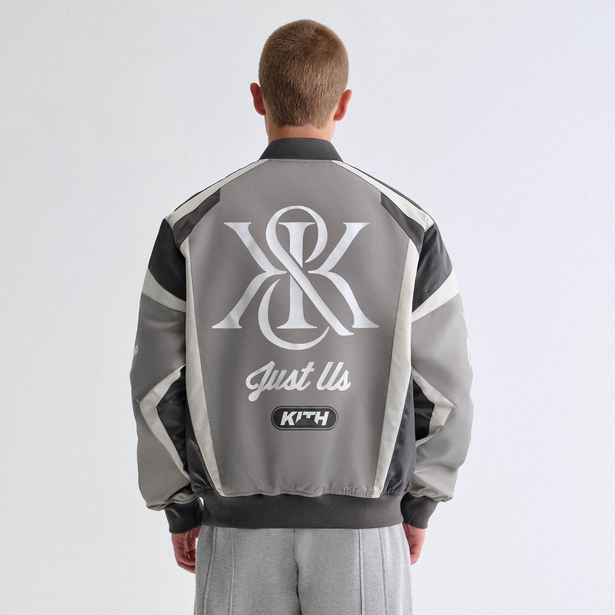 Kith Racing Nylon Bomber Jacket - Steel – Kith Canada