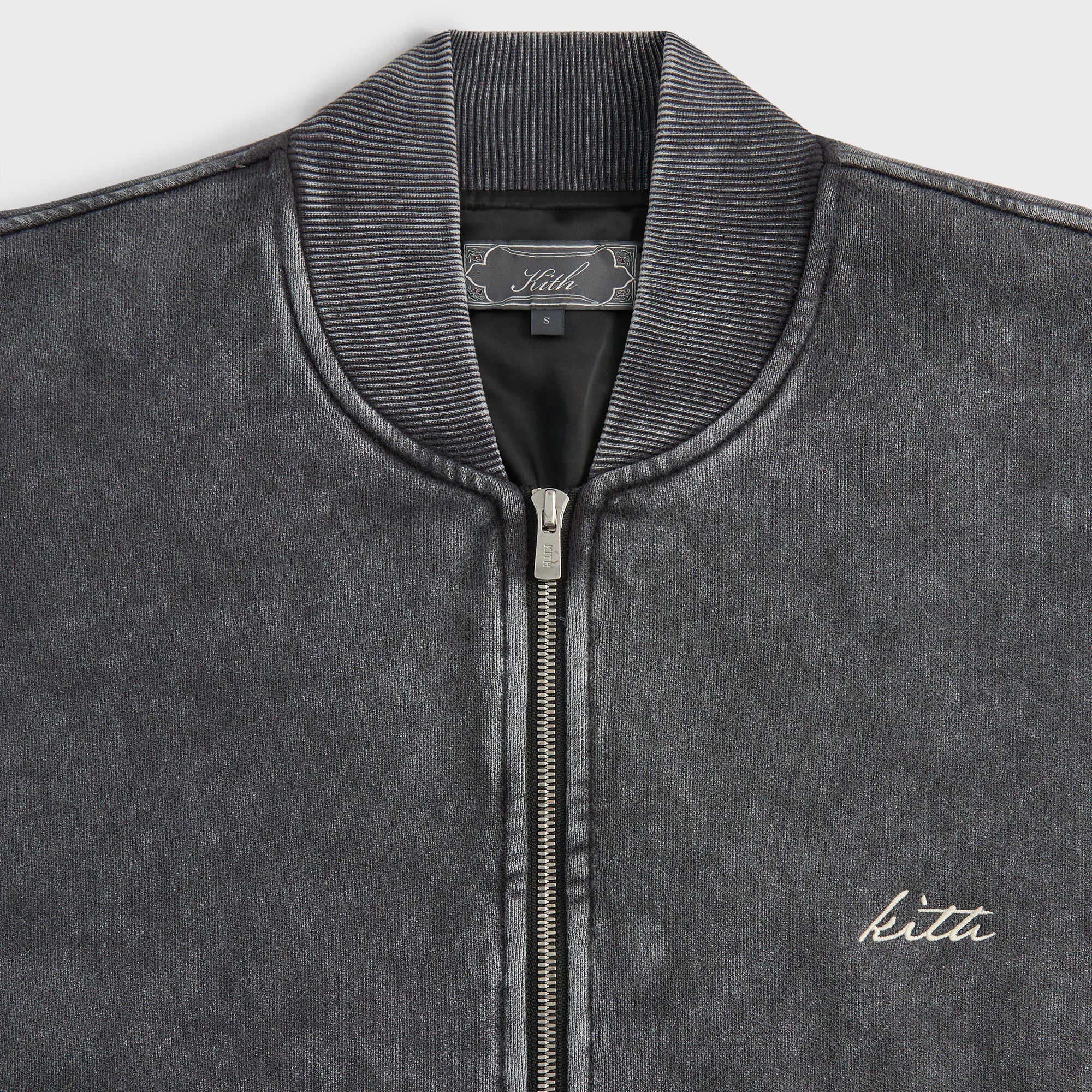 Kith Antique Wash Avery Bomber Jacket - Black – Kith Canada