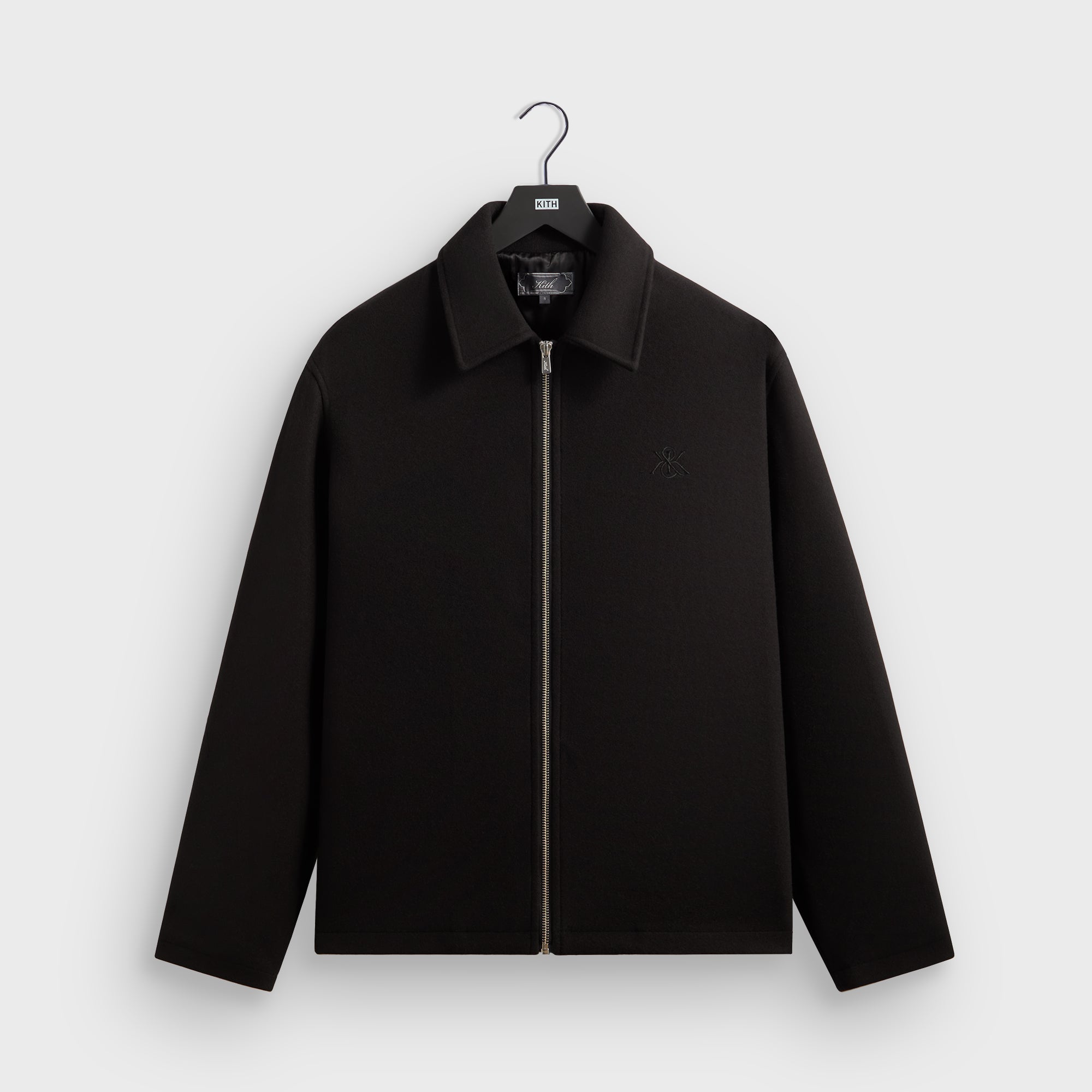 KITH ブラック ジャケット Kith Felted Jersey Lane Coaches Jacket - Black – Kith Canada