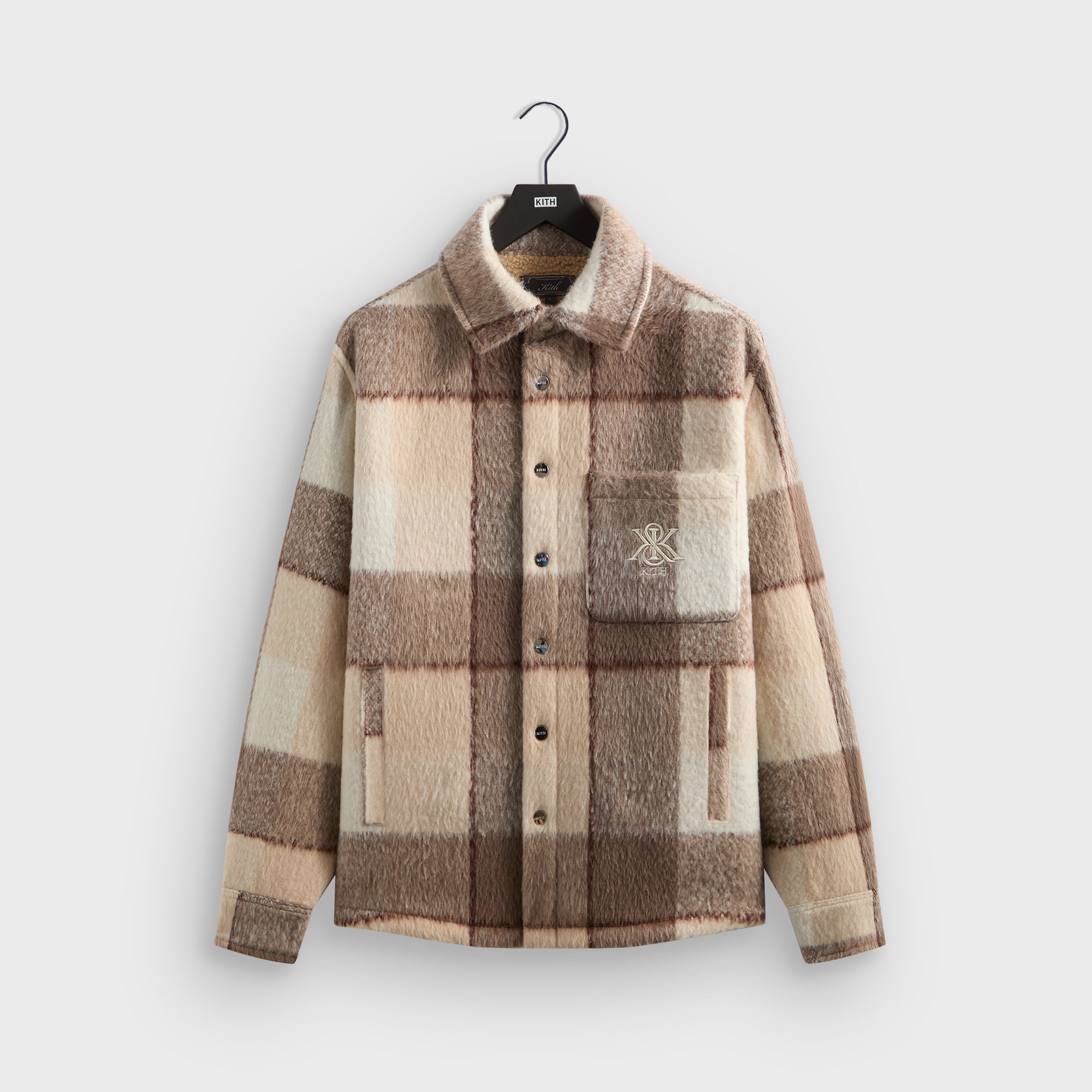 Kith Brushed Plaid Sheridan Shirt Jacket - Canvas – Kith Canada