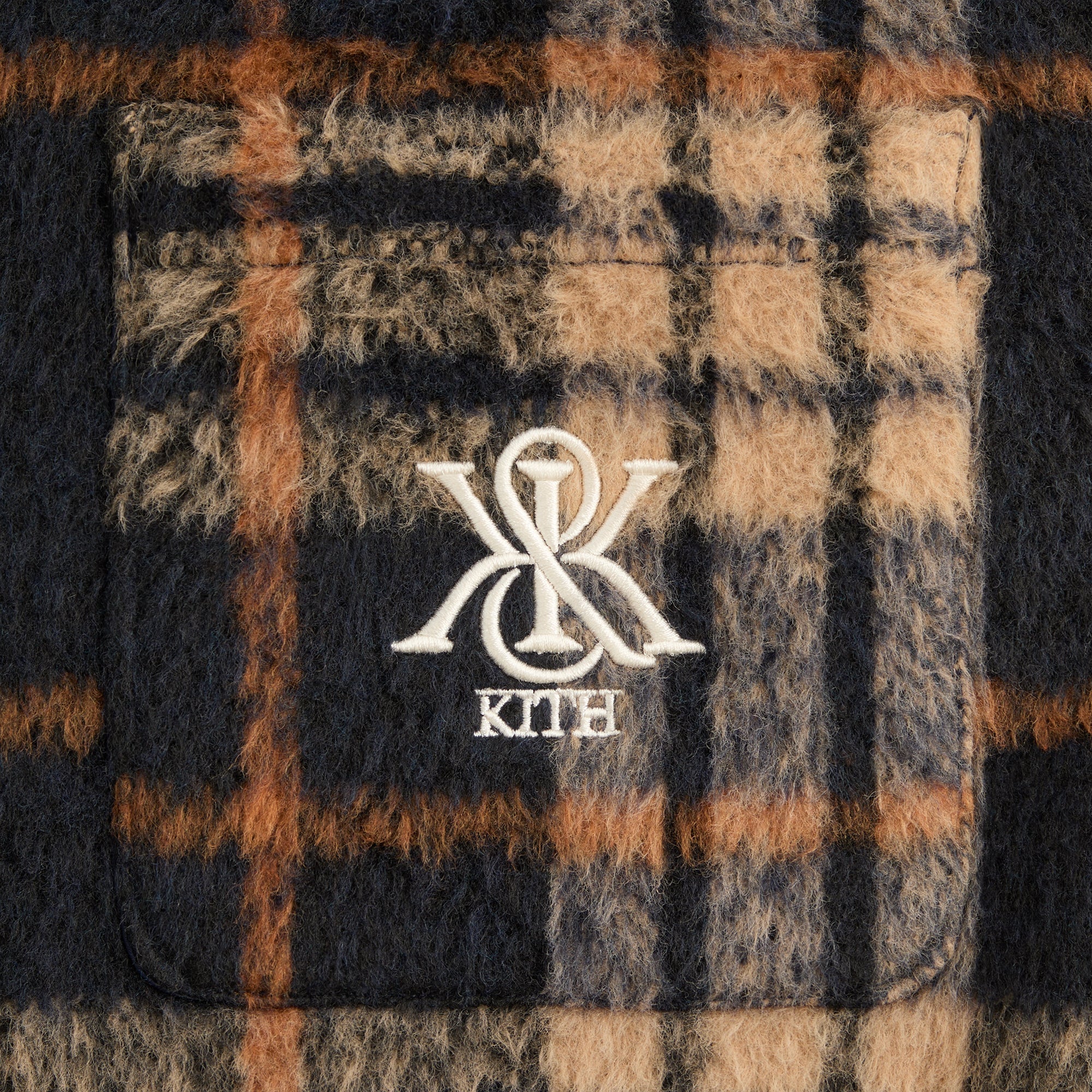 Kith Brushed Plaid Sheridan Shirt Jacket - Nocturnal – Kith Canada