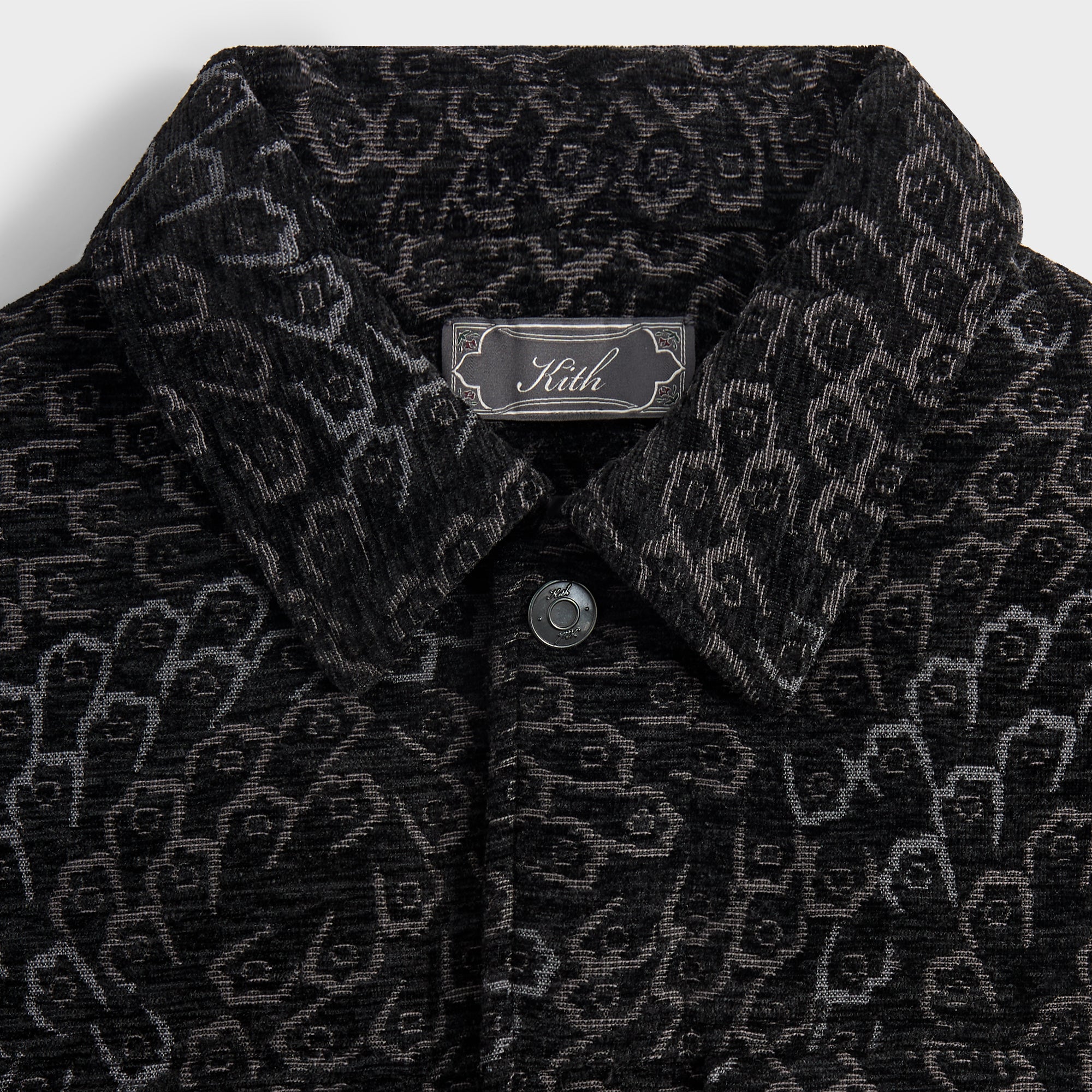 kith 中綿　ジャケット　ブルゾン　PUFFED Kith Puffed Jase Tapestry Jacket - Black – Kith Canada