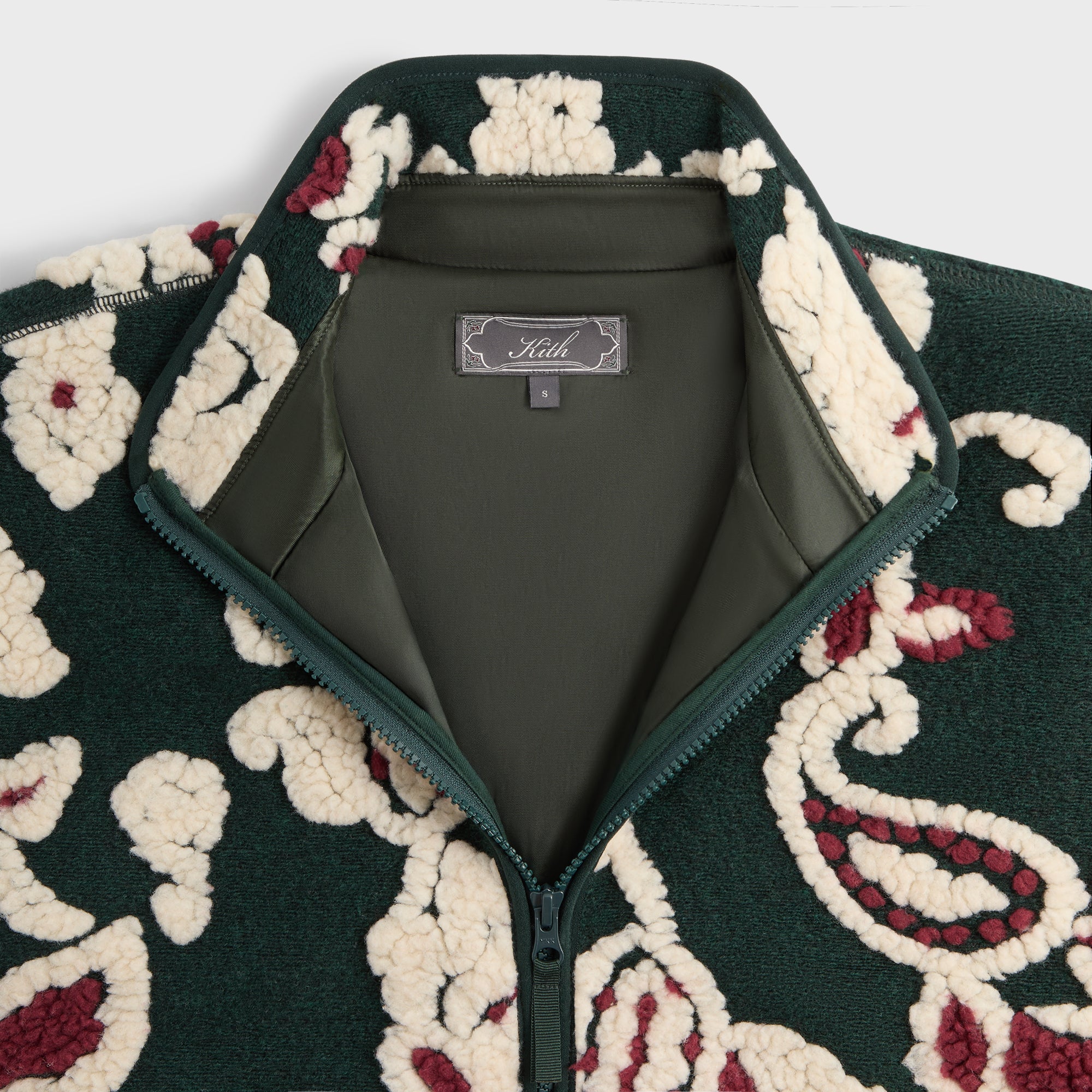 Kith Paisley Vine Sherpa Harper Jacket - Stadium – Kith Canada