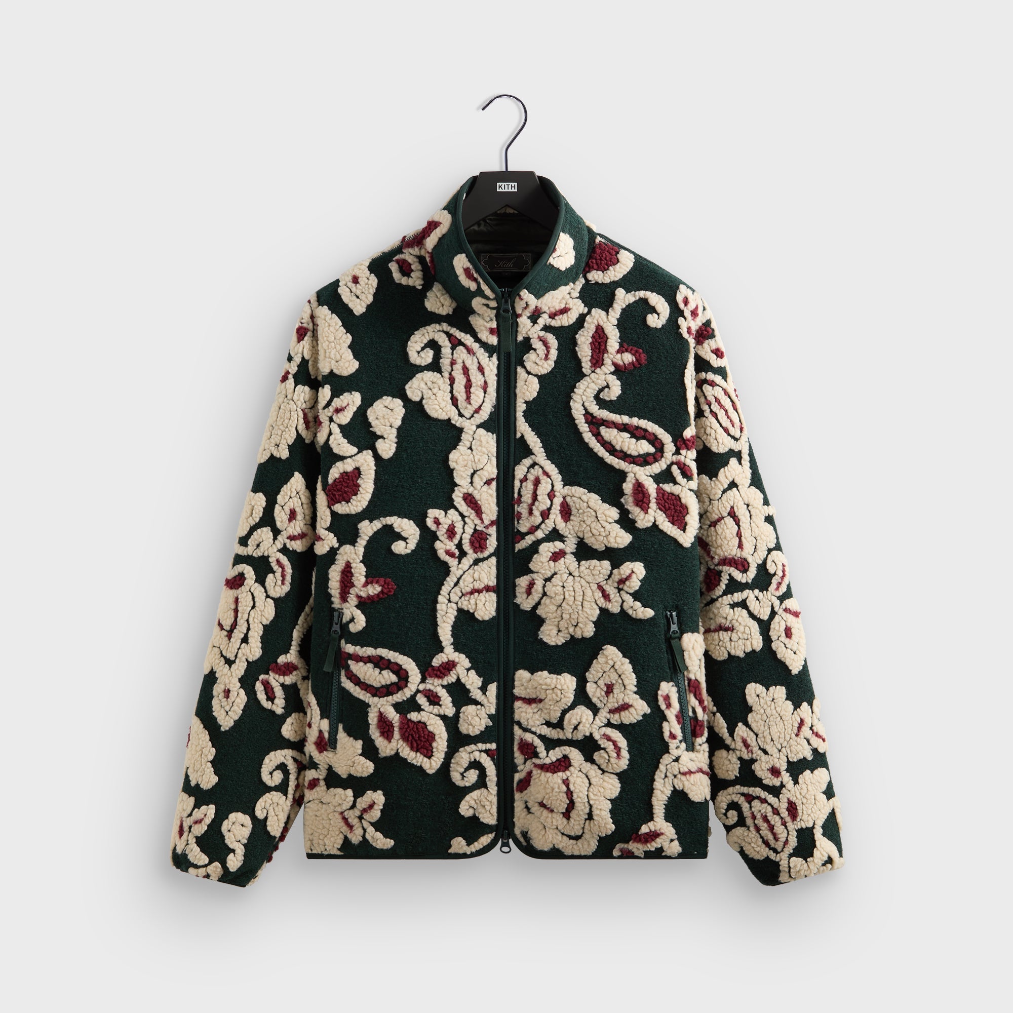 Kith Paisley Vine Sherpa Harper Jacket - Stadium – Kith Canada